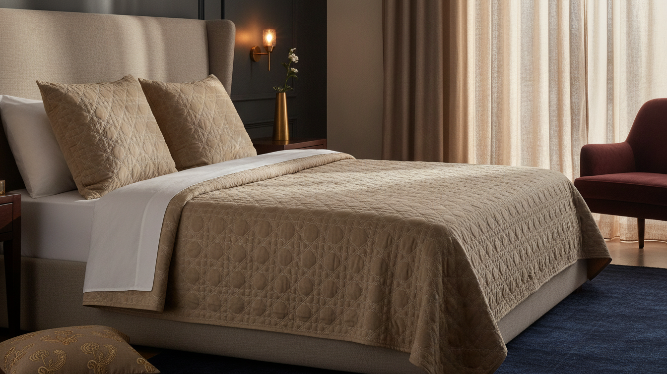 The Velvet Coverlet King Size Beds Deserve
