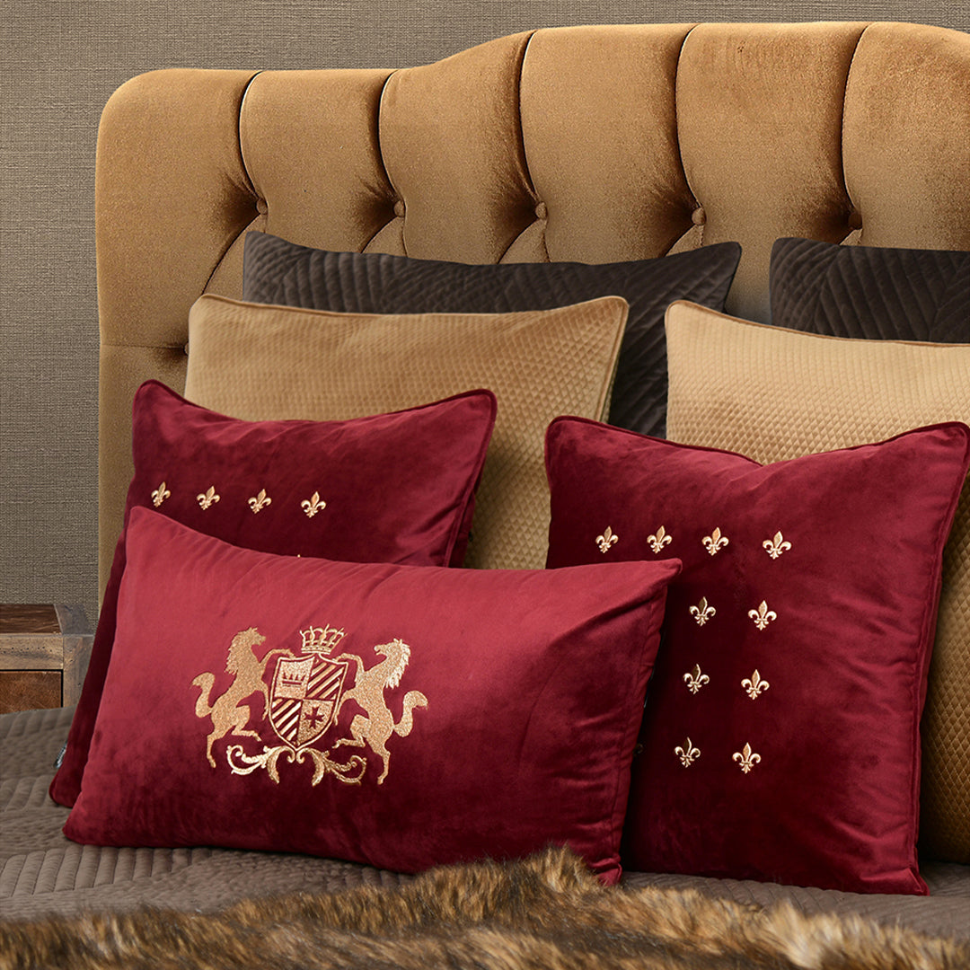 Decorative Cushions in Green- Velvet, 45 cm x 45 cm