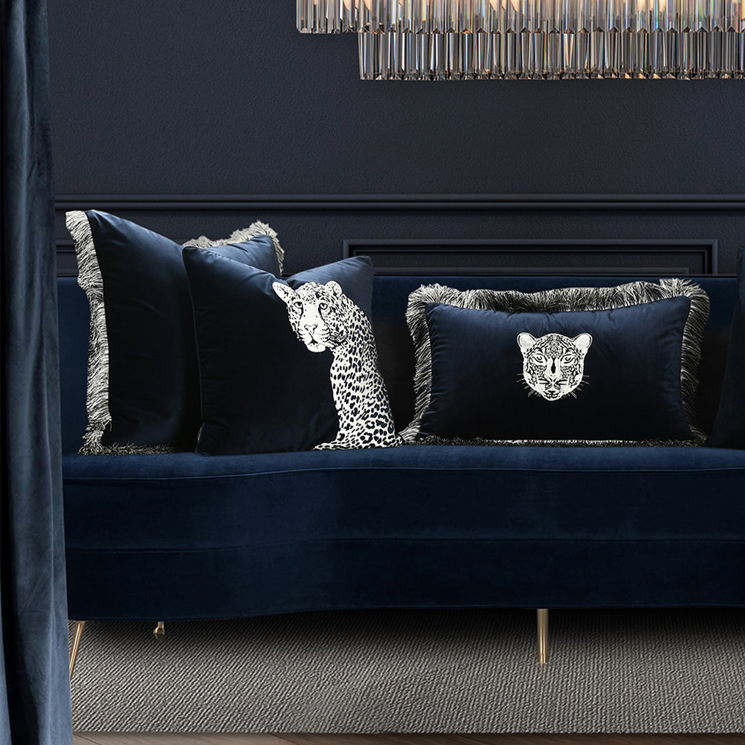 Bedspreads in Blue- Velvet, 250 cm x 250 cm