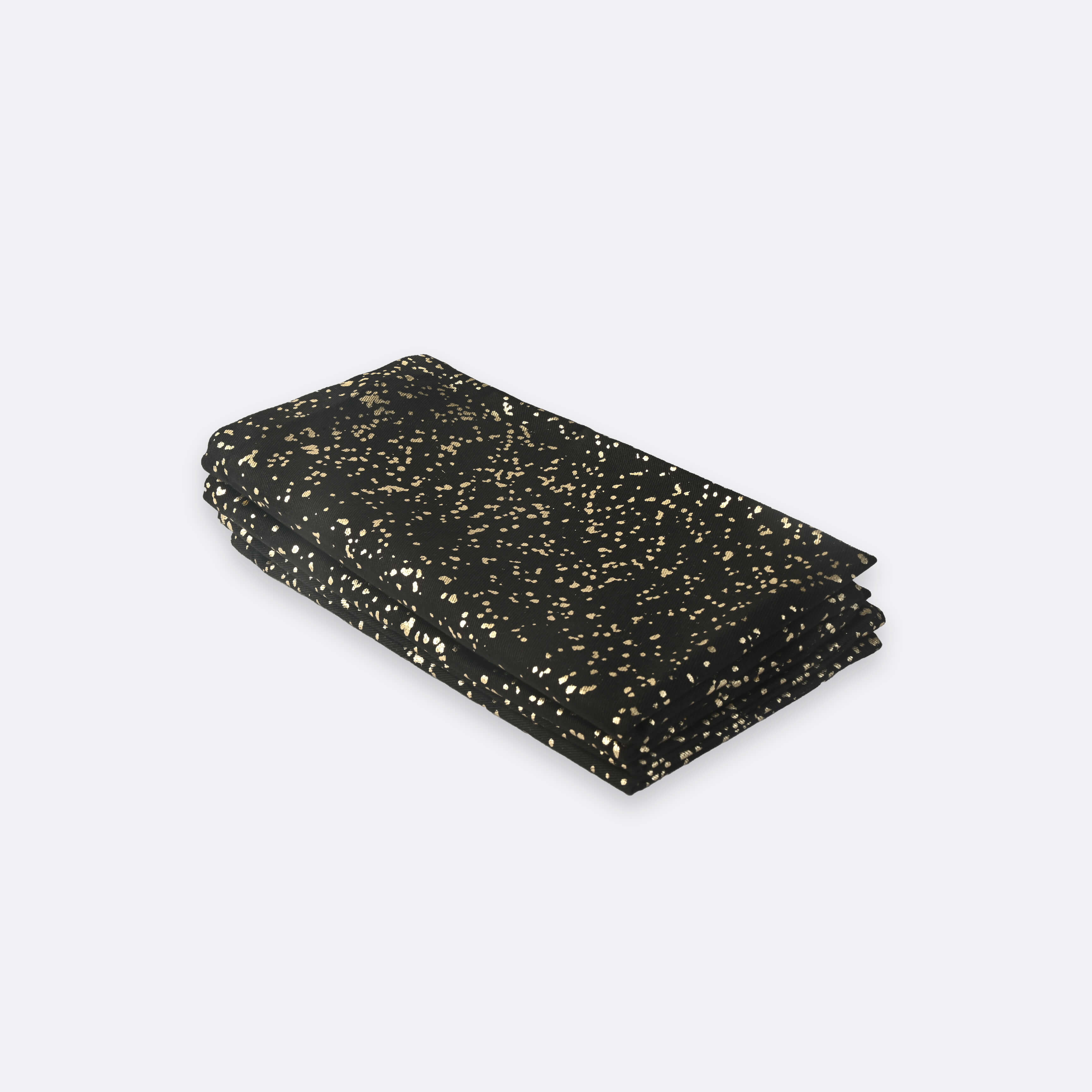 Black Bitsy Napkin, Set Of 4