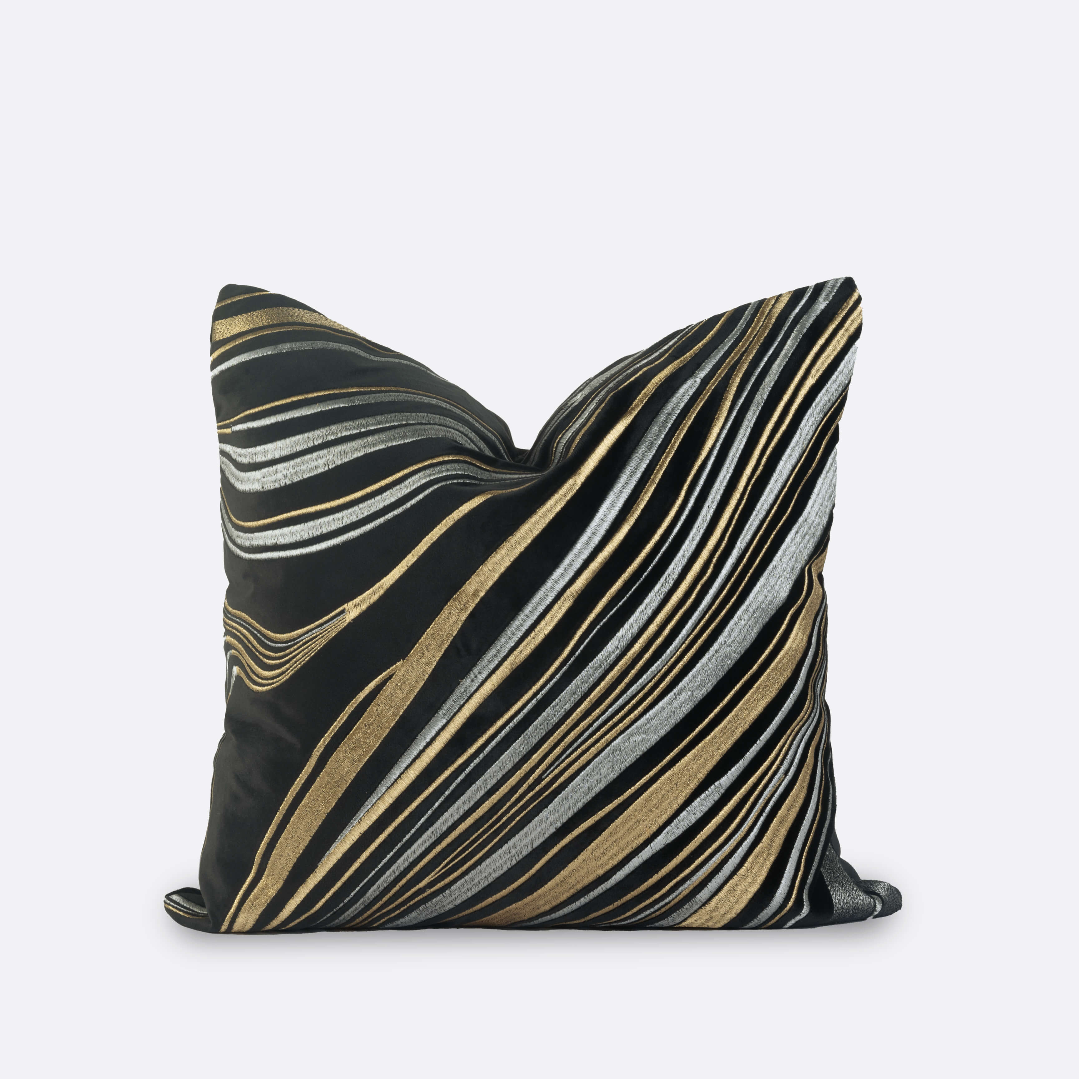Decorative Cushions in Brown- Velvet, 35 cm x 60 cm