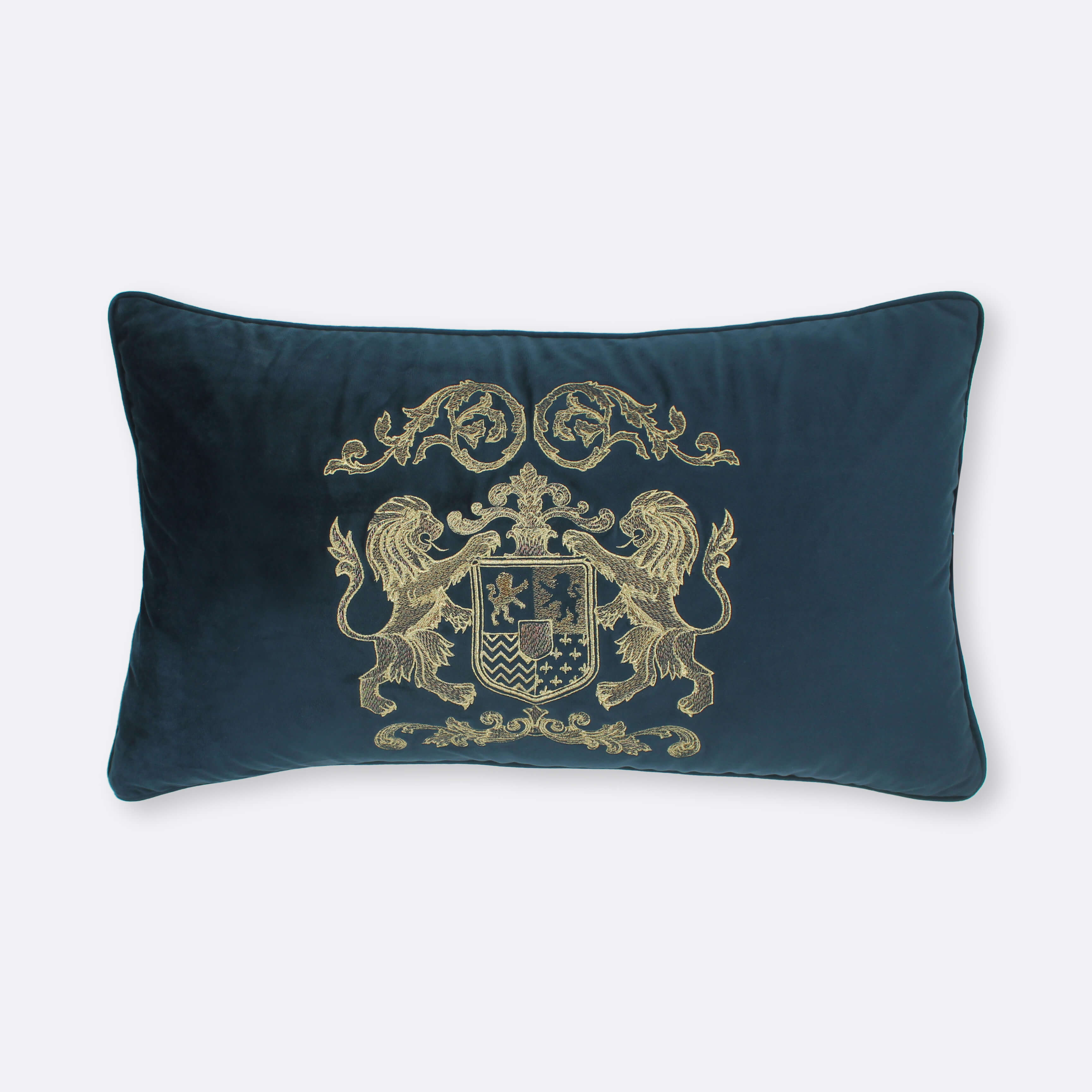 Decorative Cushions in Black- Velvet, 35 cm x 60 cm