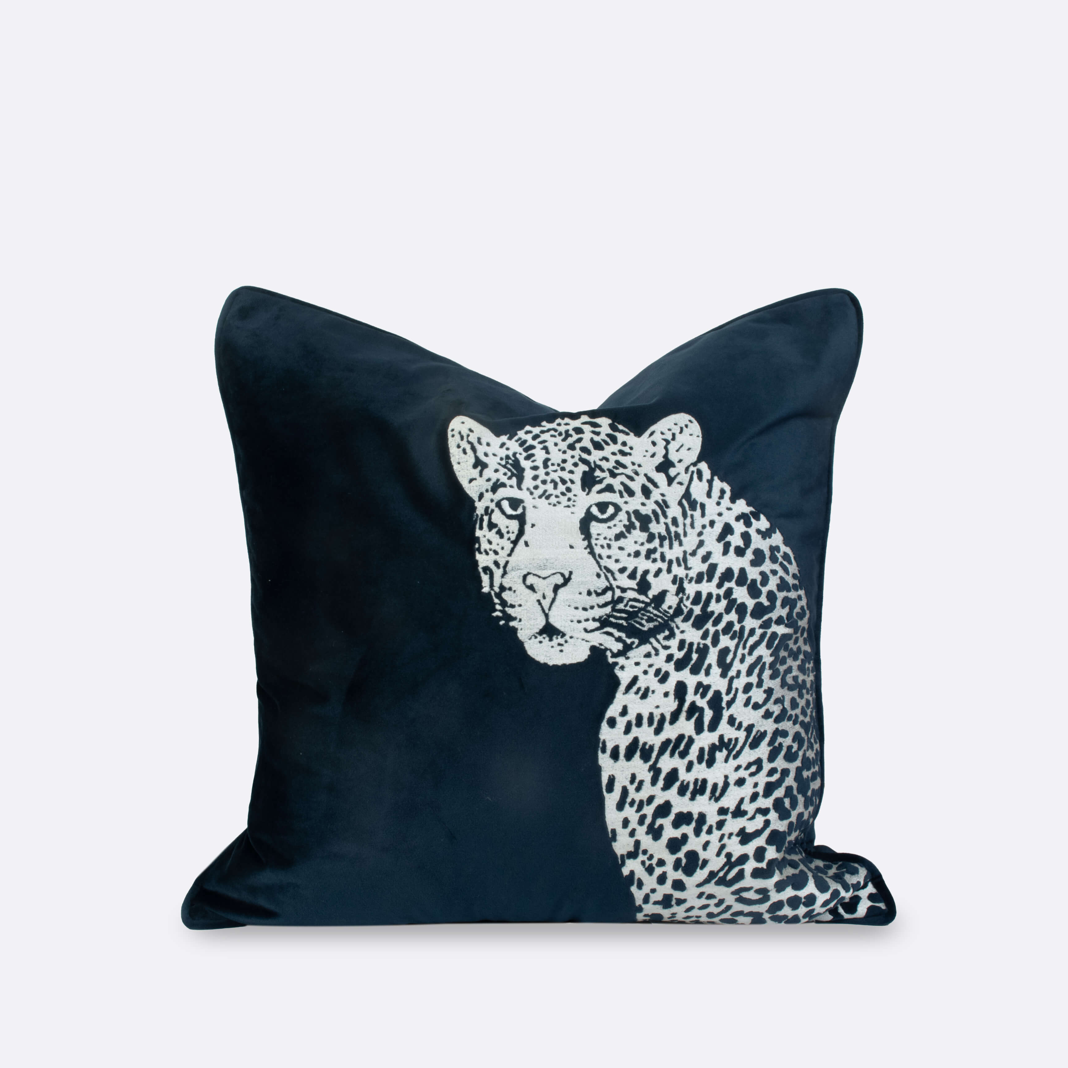 Euro Shams in Blue- Velvet, 65 cm x 65 cm