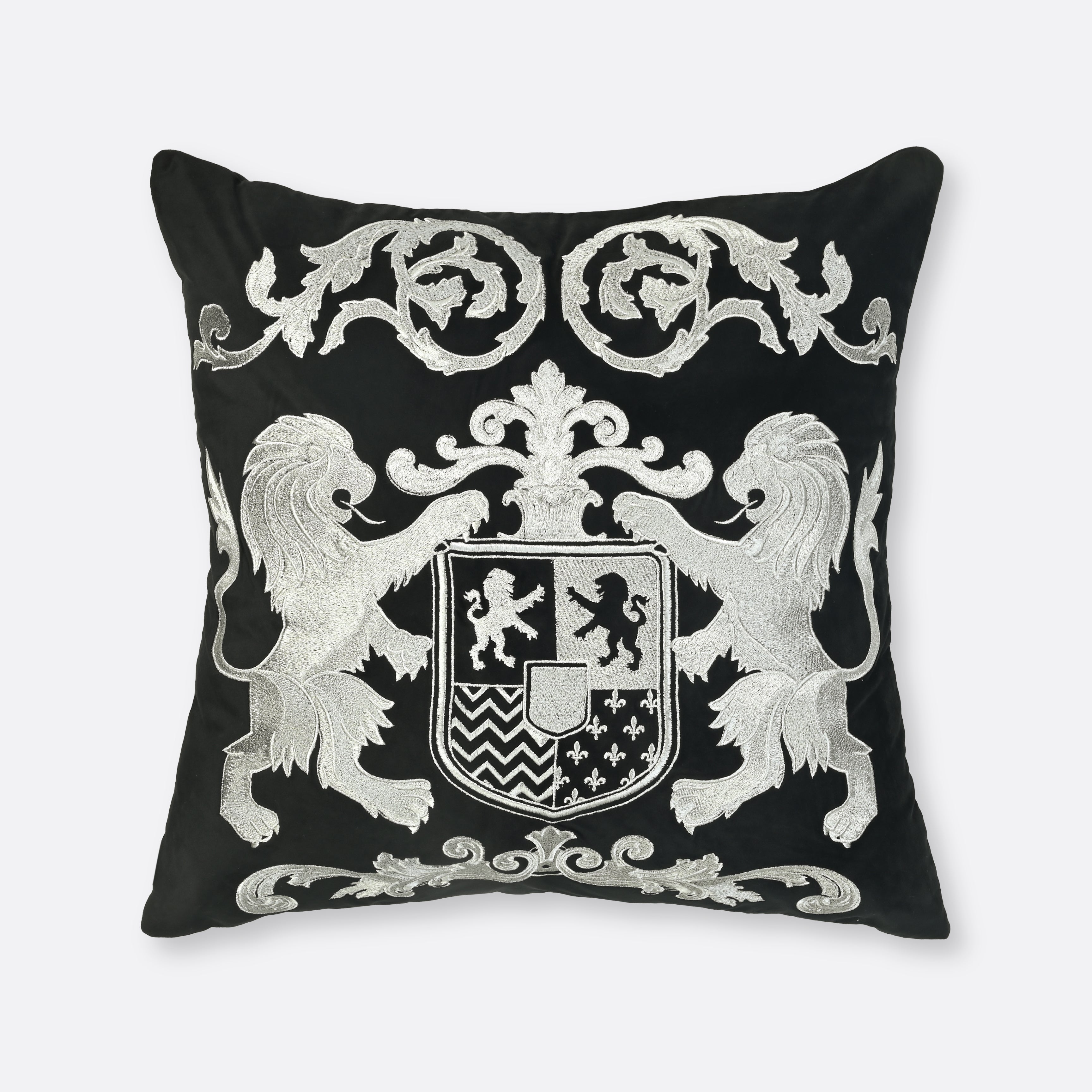 Napkins & Napkin Rings in Black- Cotton, 45 cm x 45 cm