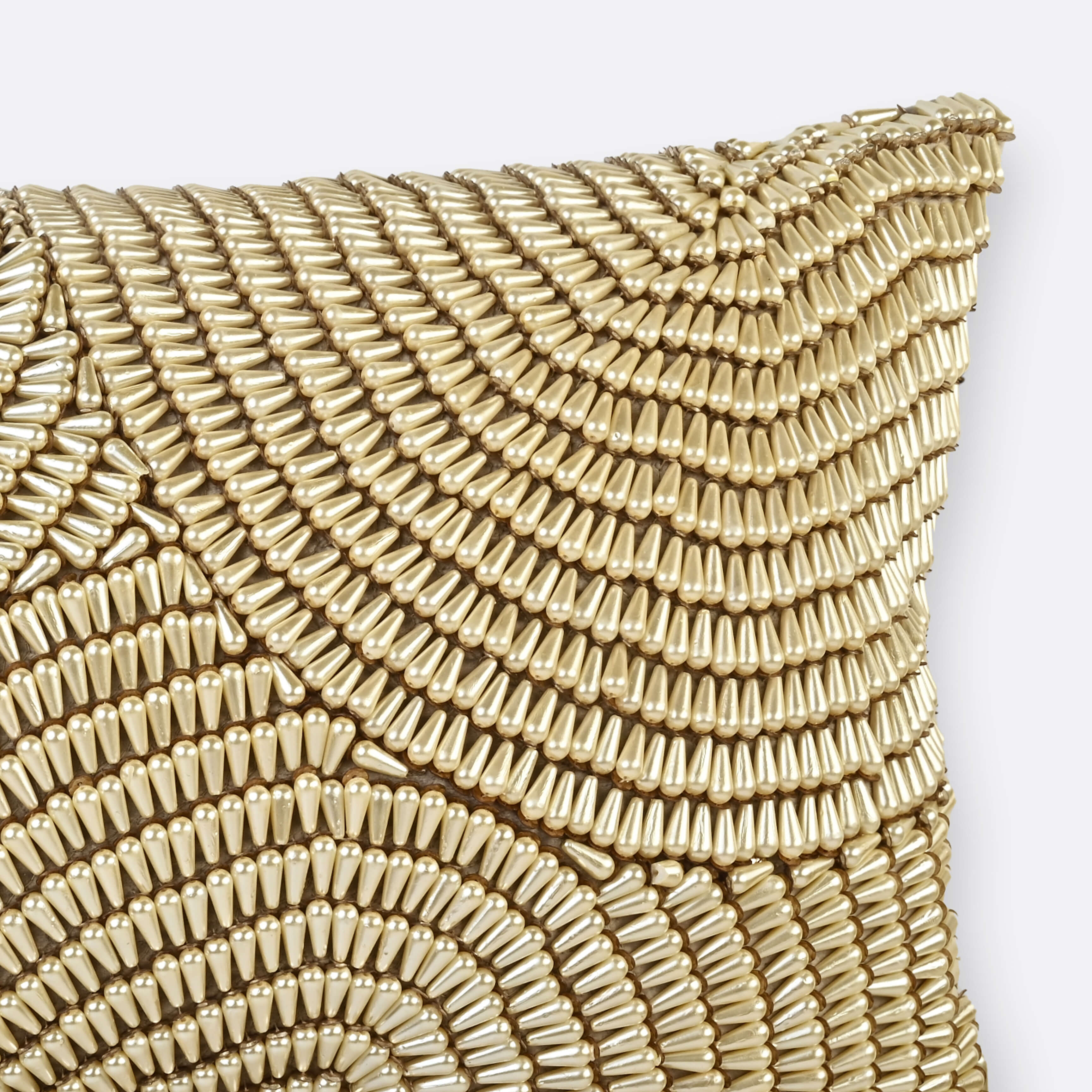 Decorative Cushions in Gold- Polyester, 55 cm x 55 cm