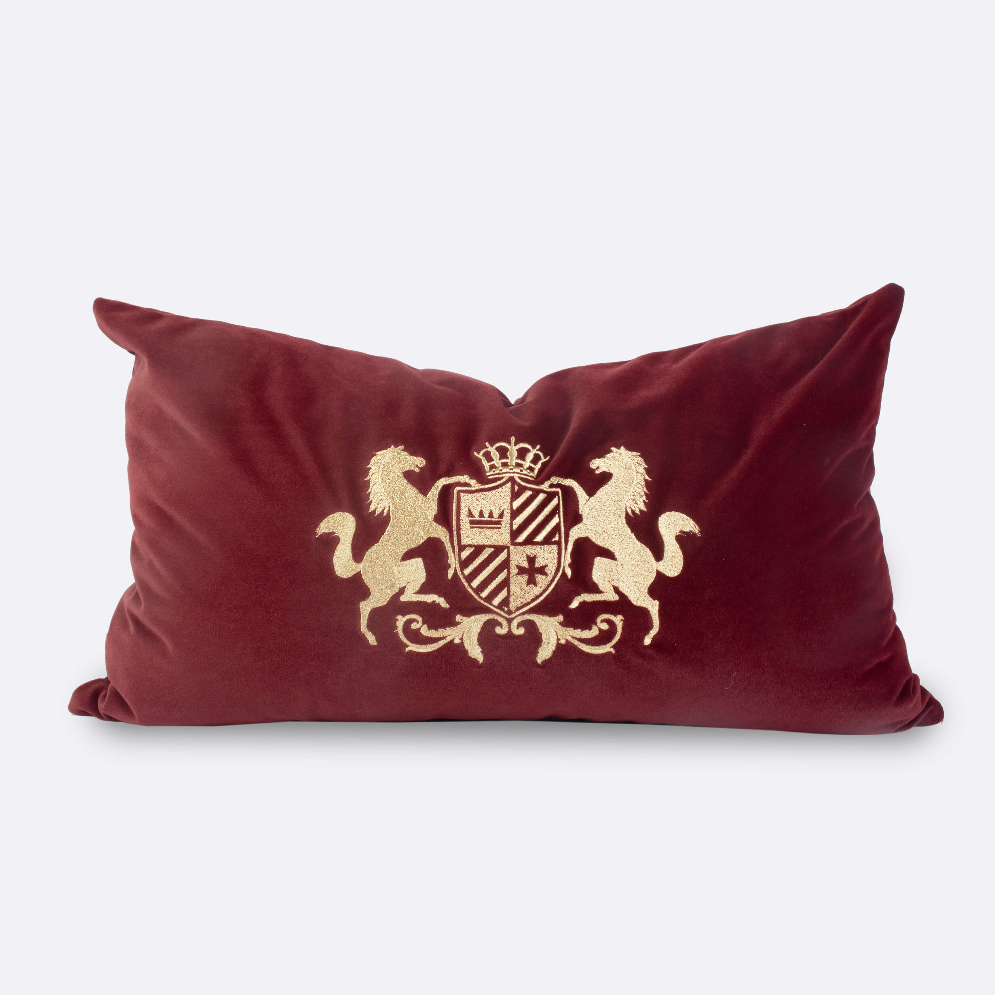 Decorative Cushions in Green- Velvet, 35 cm x 60 cm