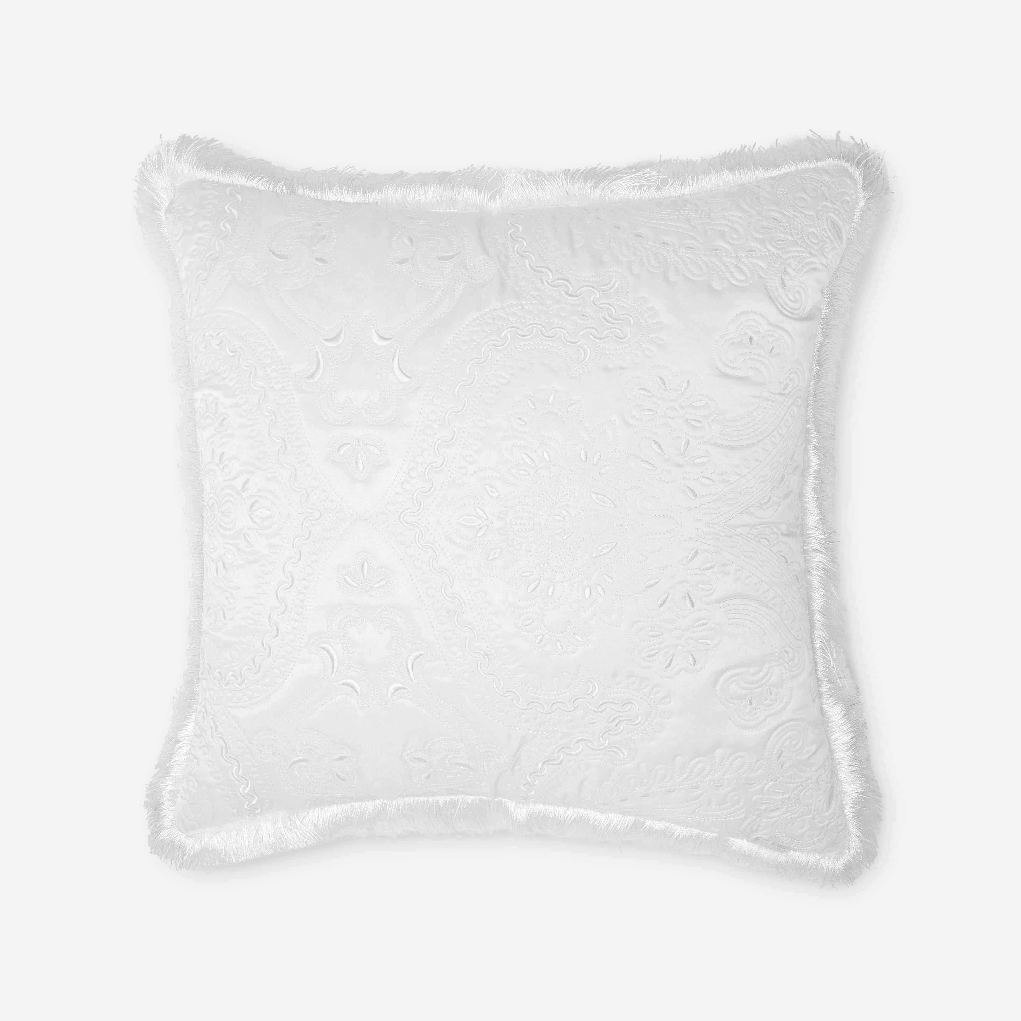 Pearl Regal Fringe Cushion Cover