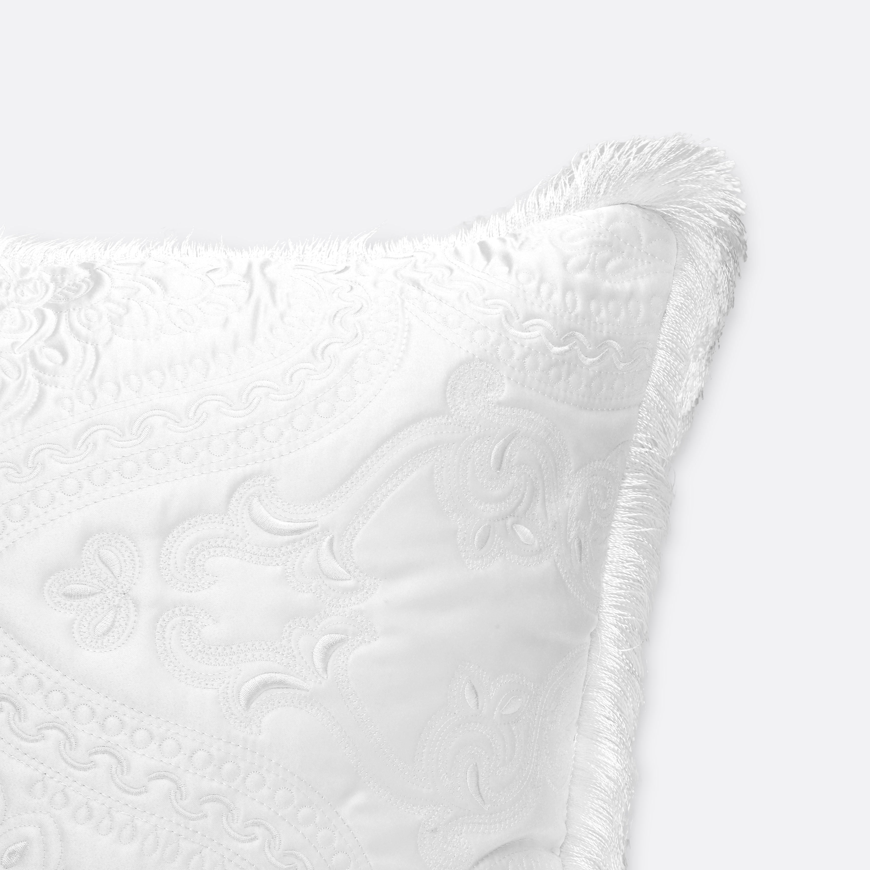 Pearl Regal Fringe Cushion Cover