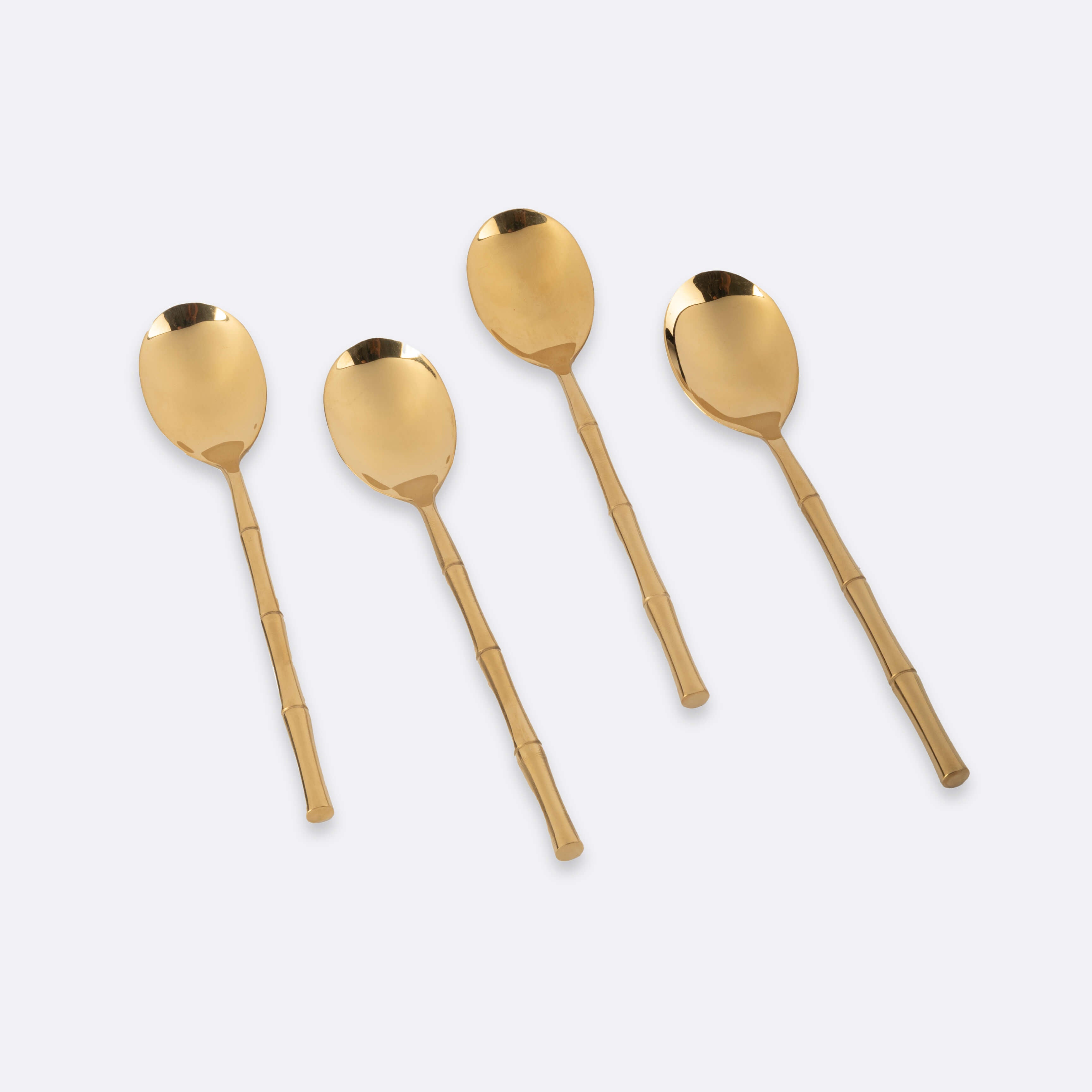 Luxe Gold Bamboo Table Spoon , Set of 4