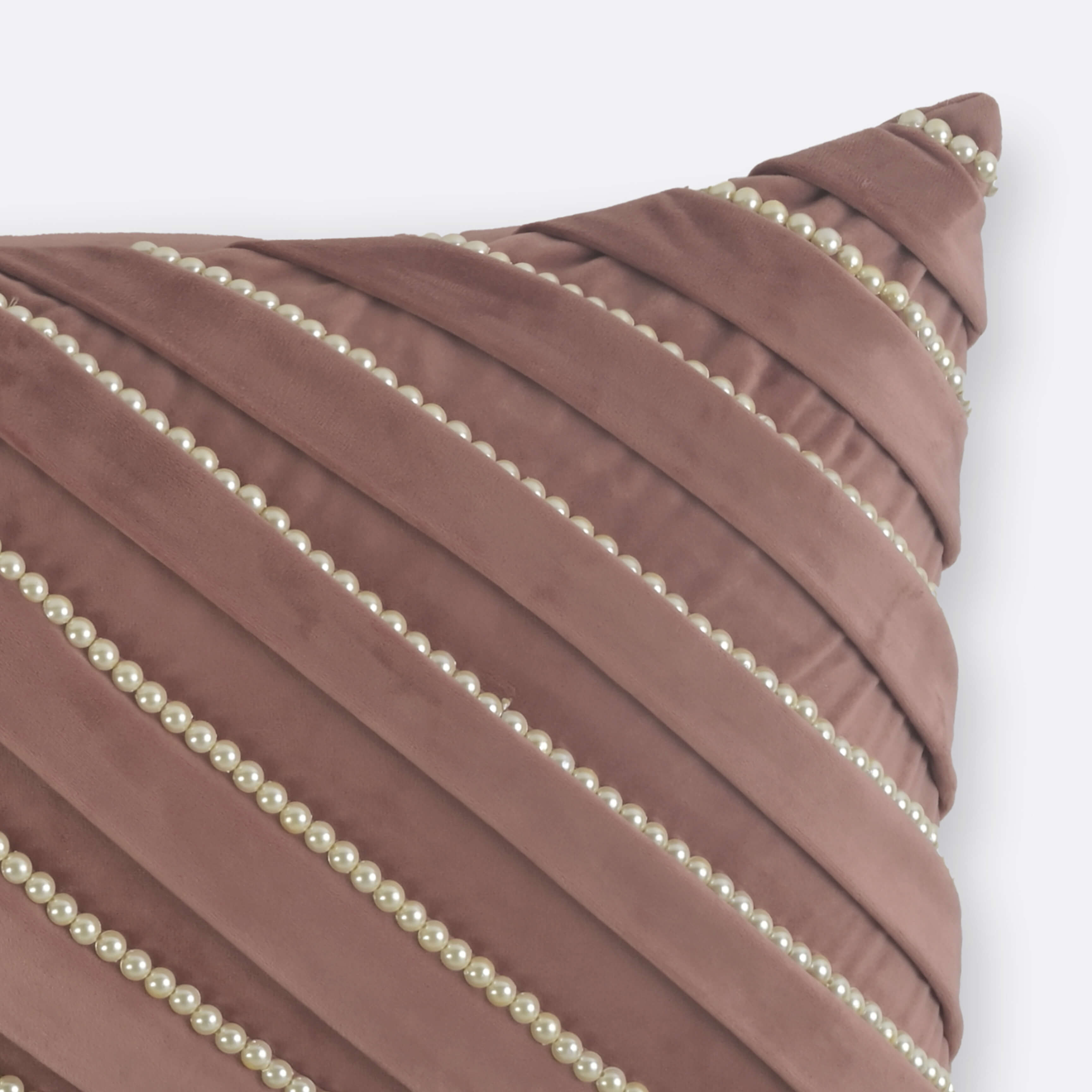 Decorative Cushions in Brown- Velvet, 45 cm x 45 cm