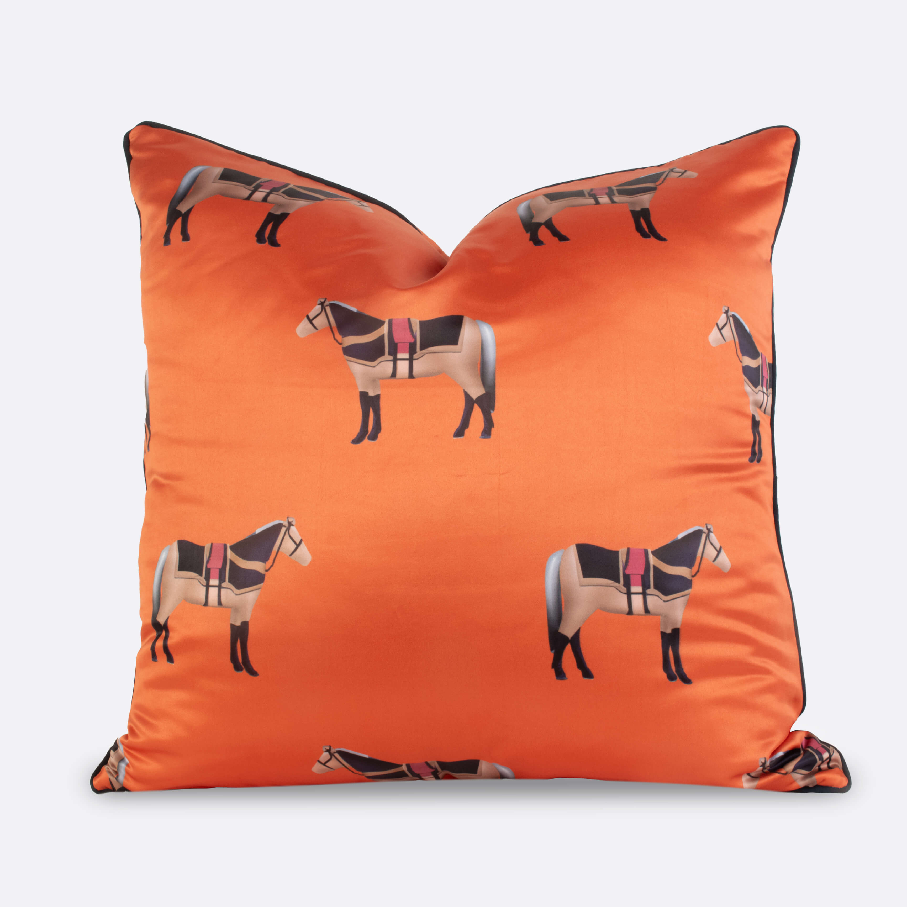 Decorative Cushions in Amber- Polyester, 35 cm x 60 cm