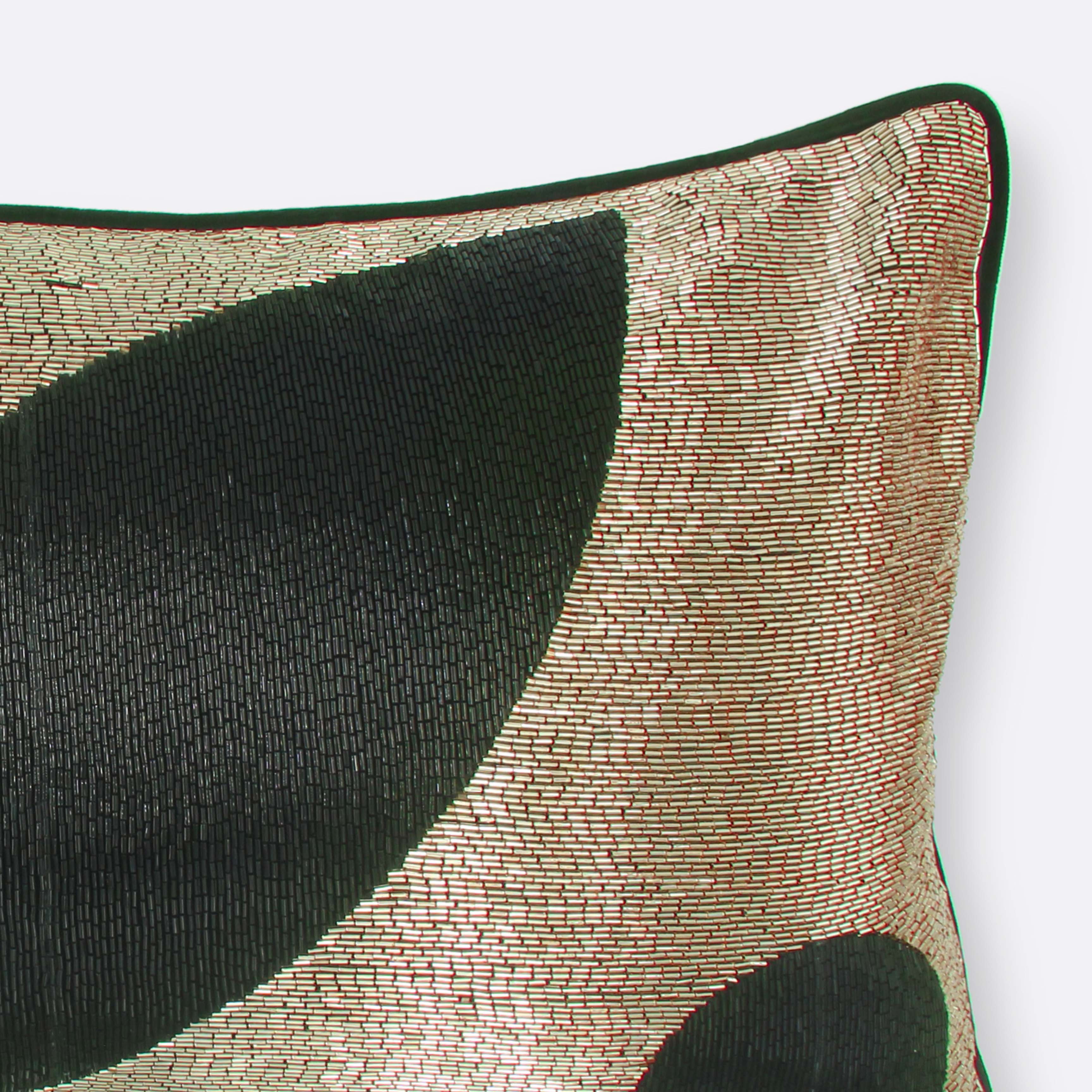 Decorative Cushions in Black- Polyester, 35 cm x 60 cm