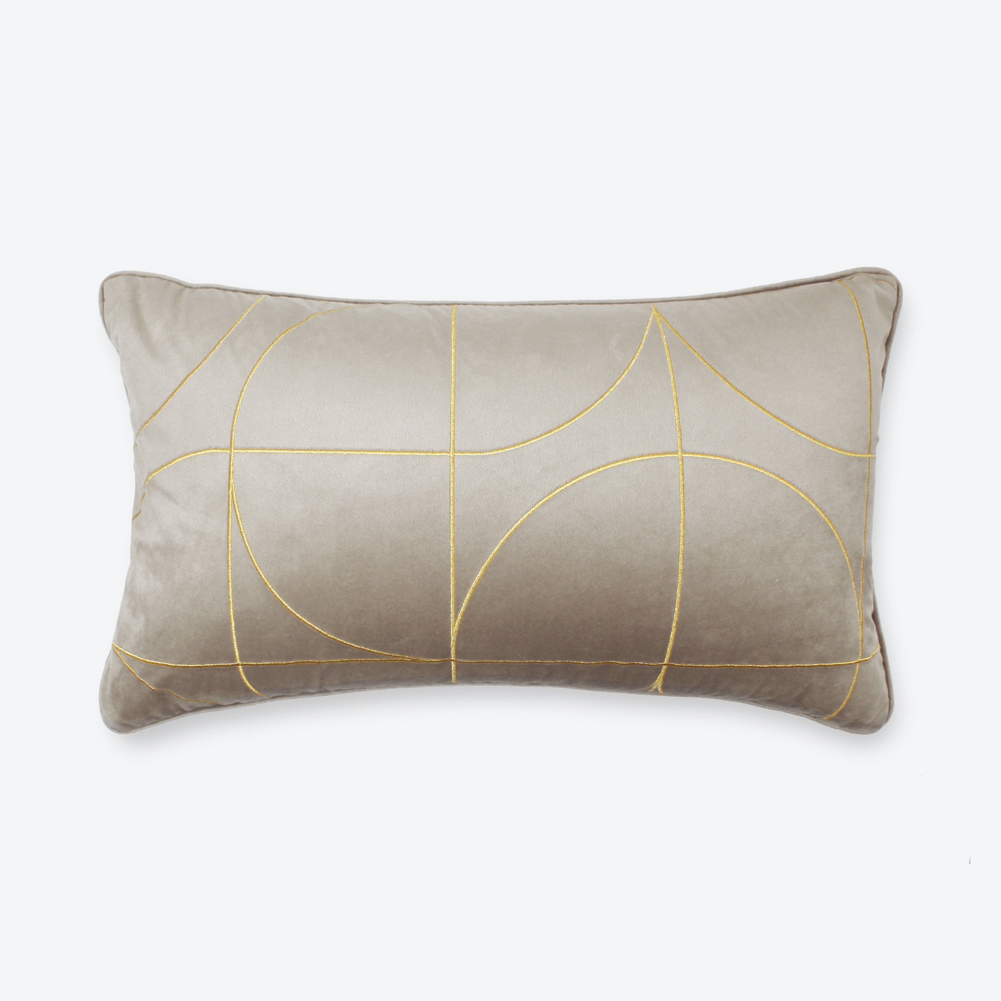 Decorative Cushions in Mustard- Velvet, 35 cm X 60 cm
