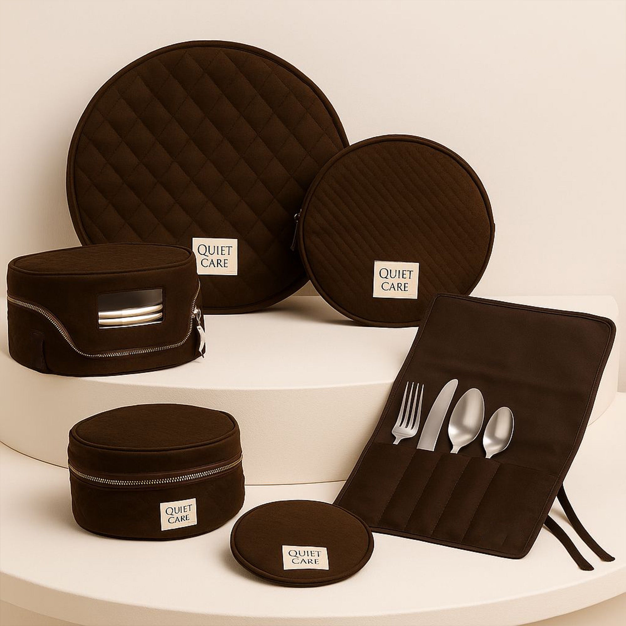Storage & Covers in Brown- Velvet, Default Title