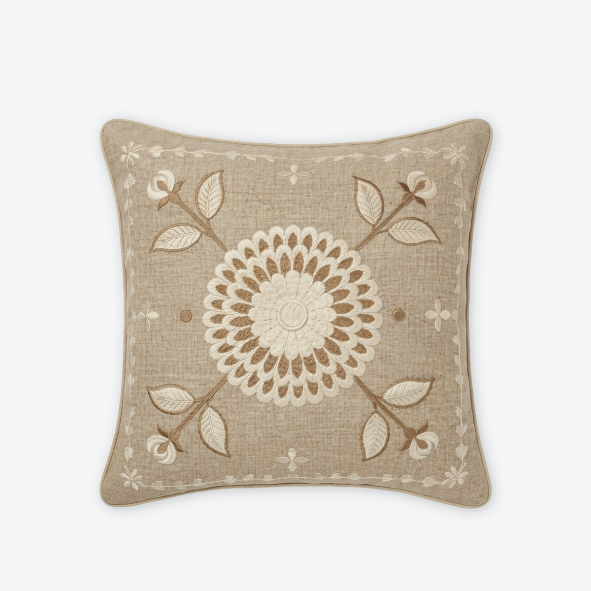 Beige Jaipur Sun Cushion Cover