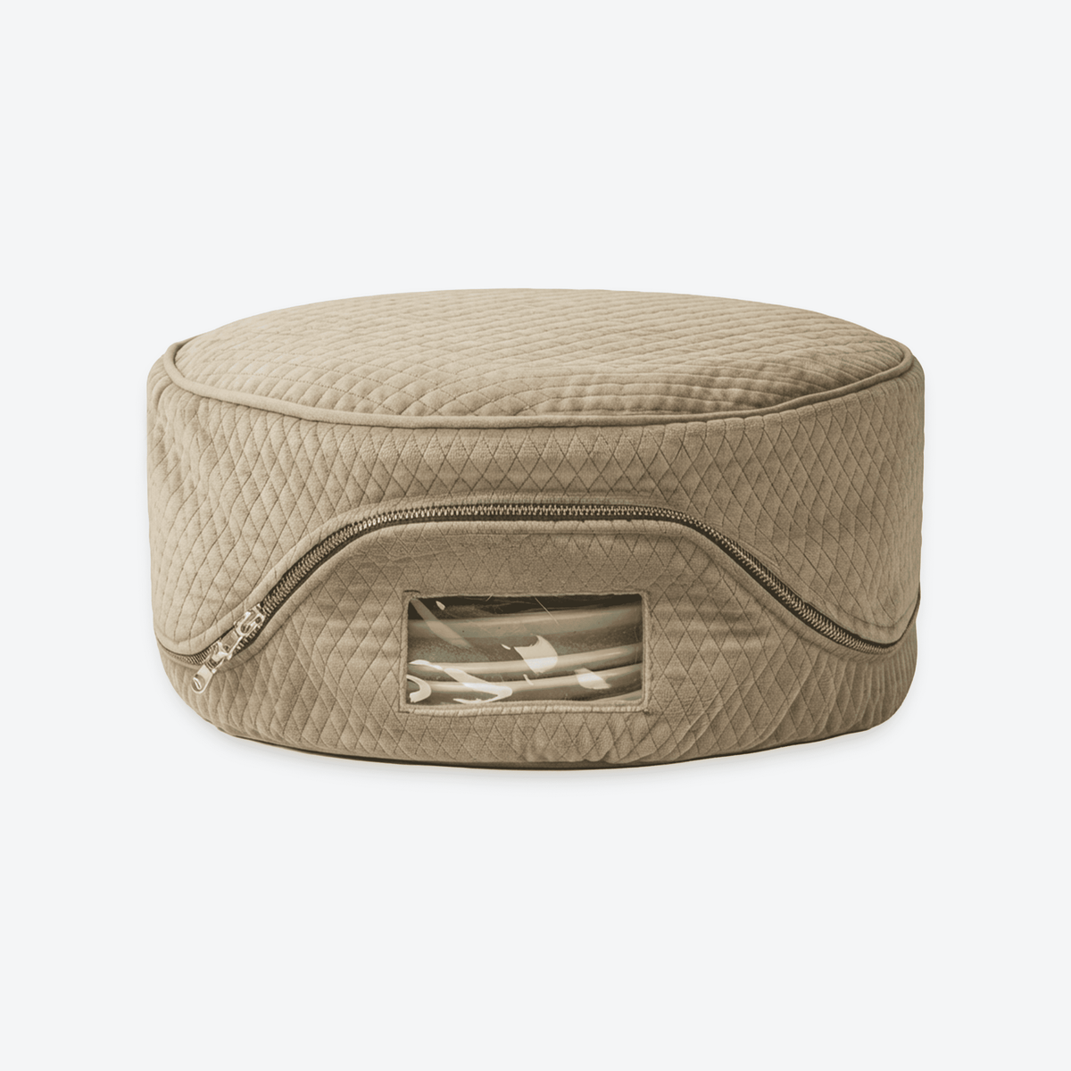 Beige Luxe Dessert Plate Cover