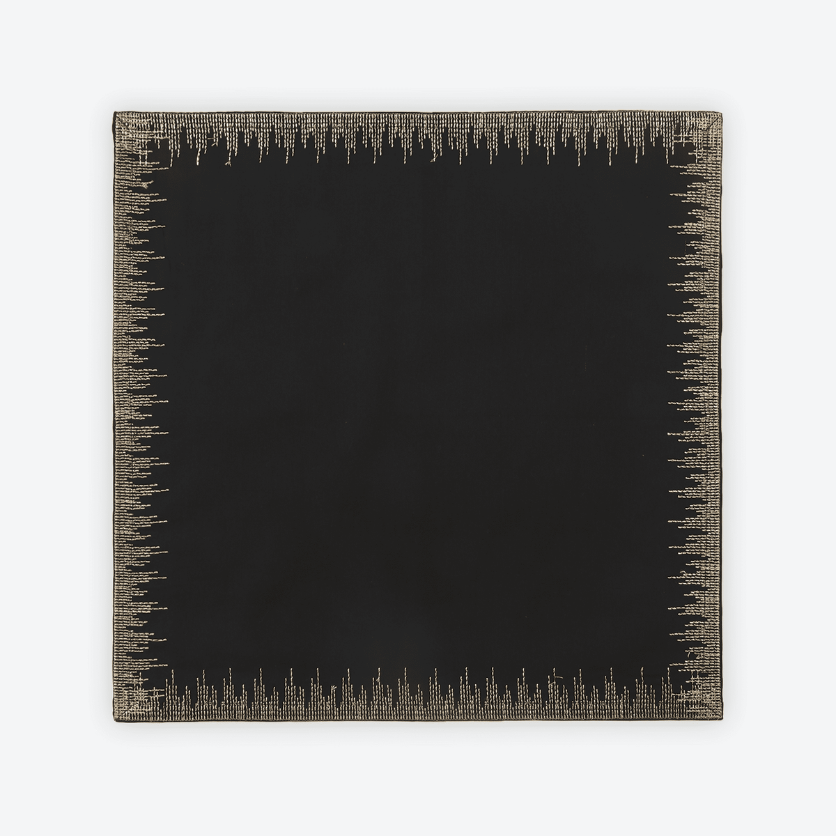 Black Gilded Napkin, Set of 4, full set