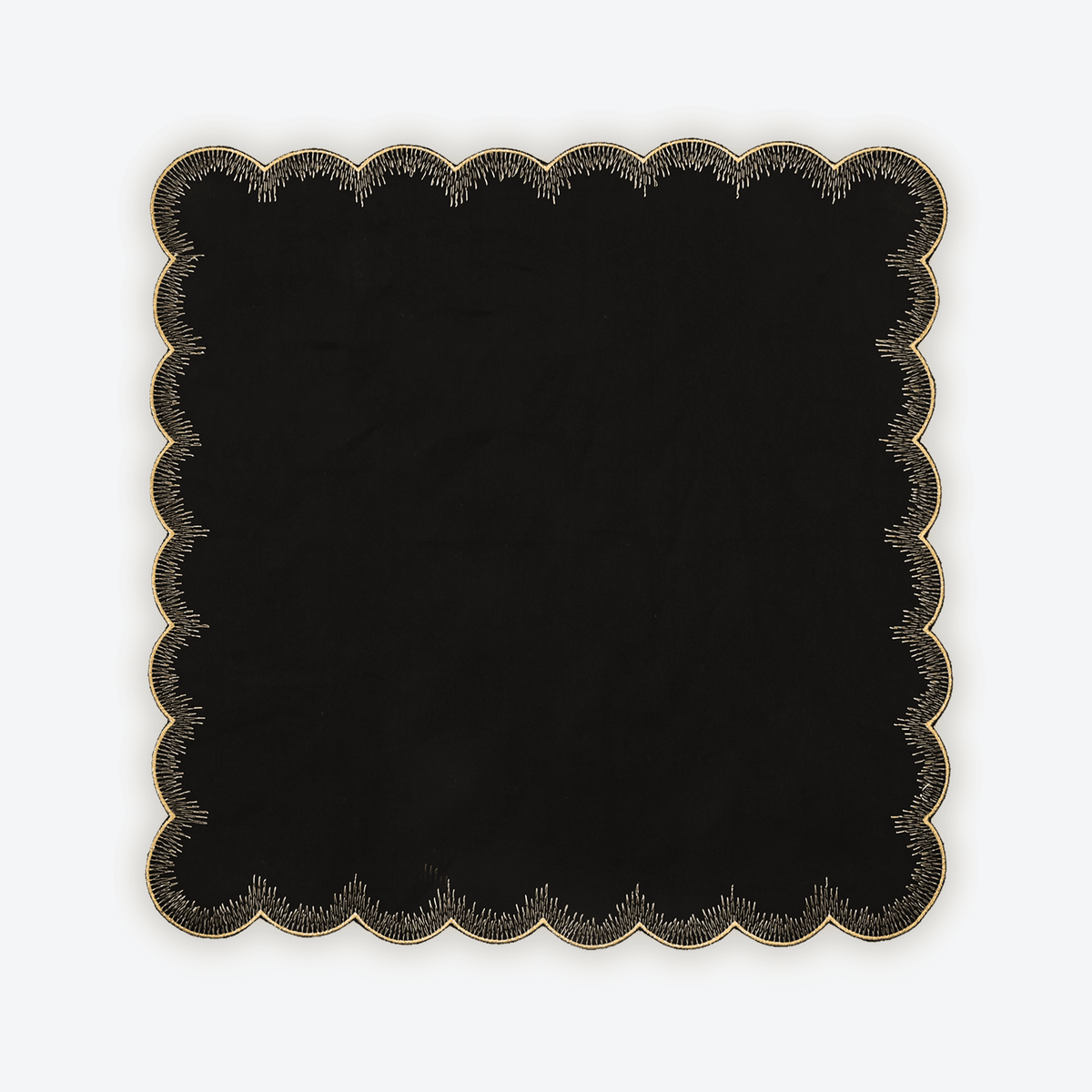 Black Valentina Napkin, Set of 4, full set