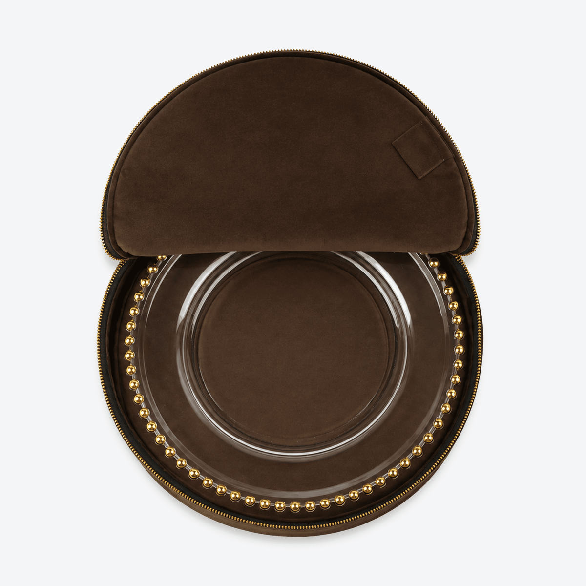 Brown Luxe Platter Cover, Round