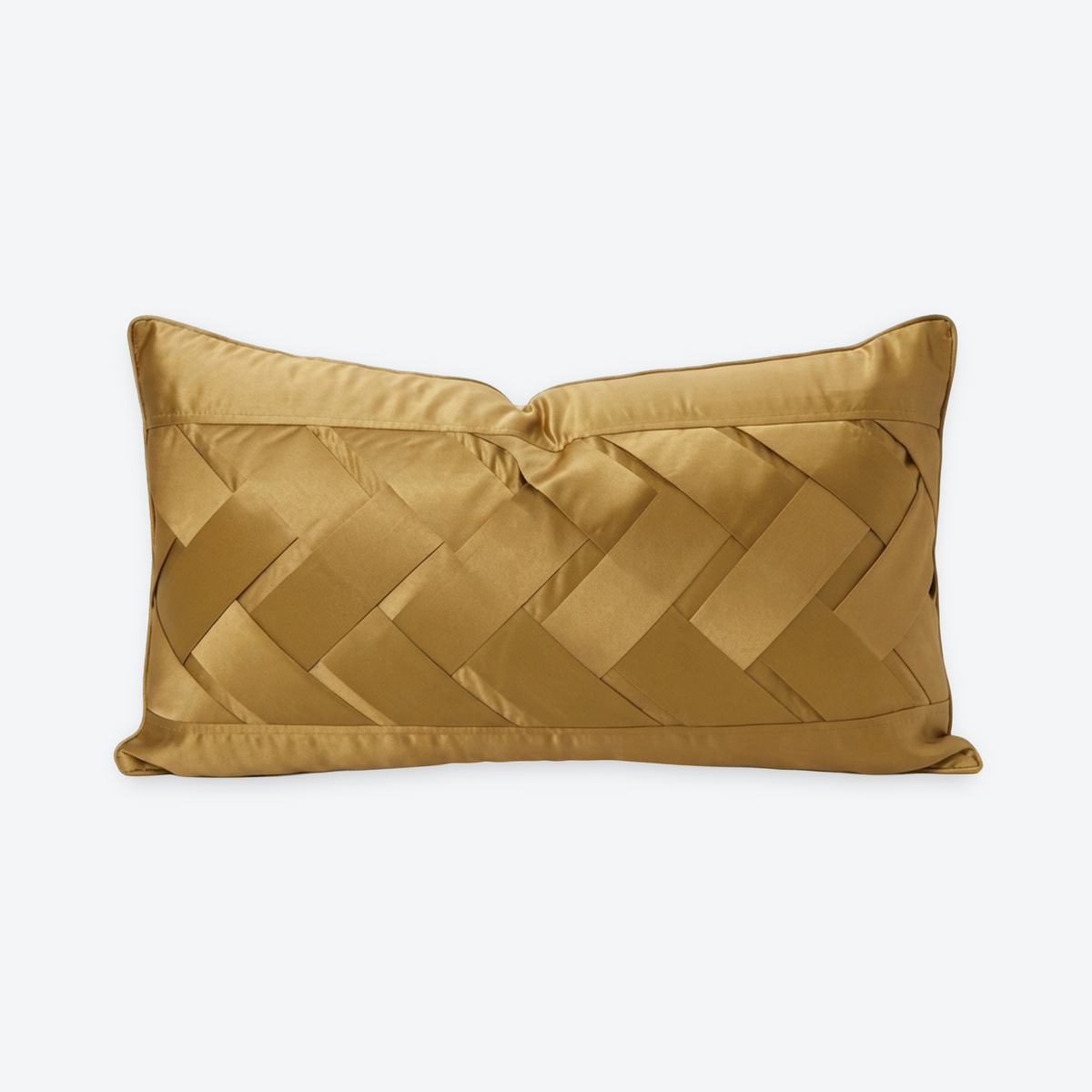 Gold Atelier Weave Lumbar Cushion Cover, view 2
