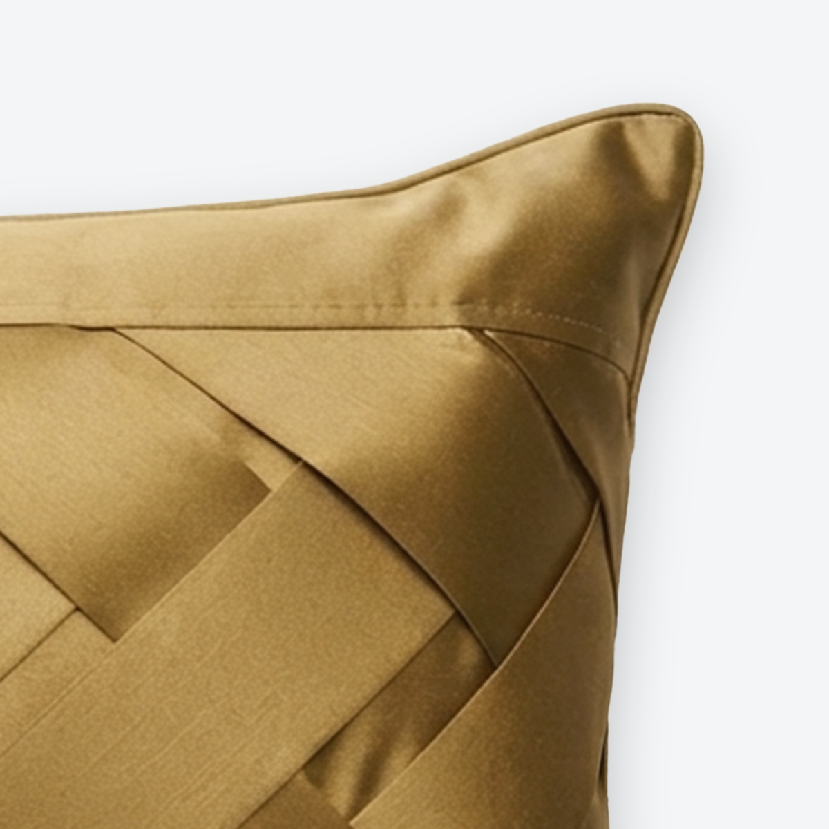 Gold Atelier Weave Lumbar Cushion Cover, view 3