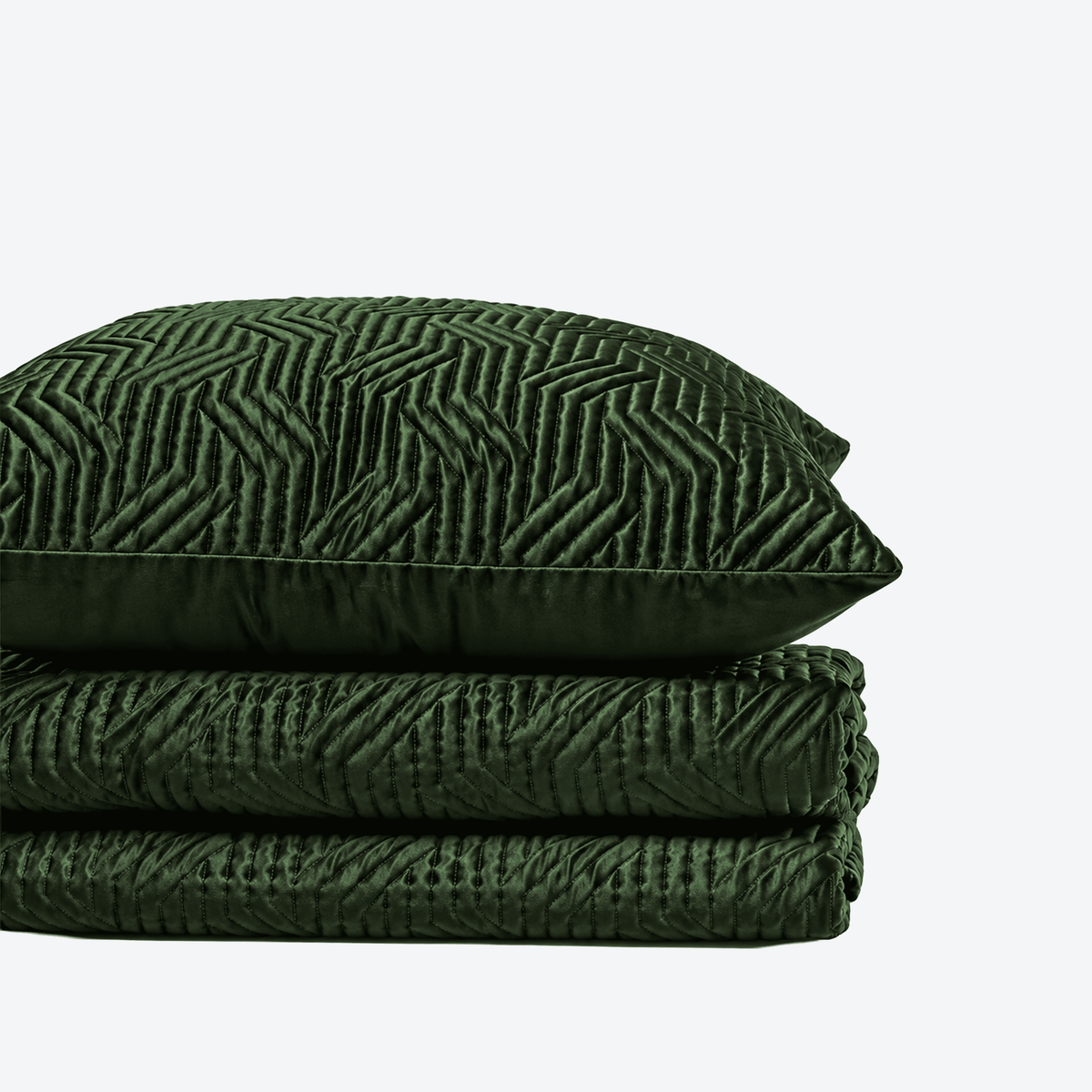 Green Athena Bedspread, folded