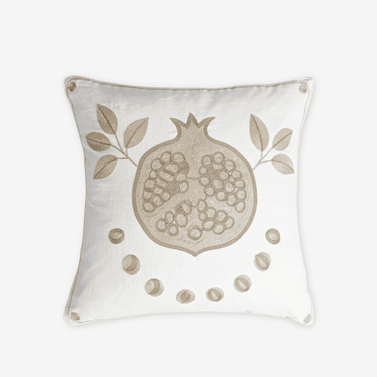 Ivory Pomegranate Cushion Cover