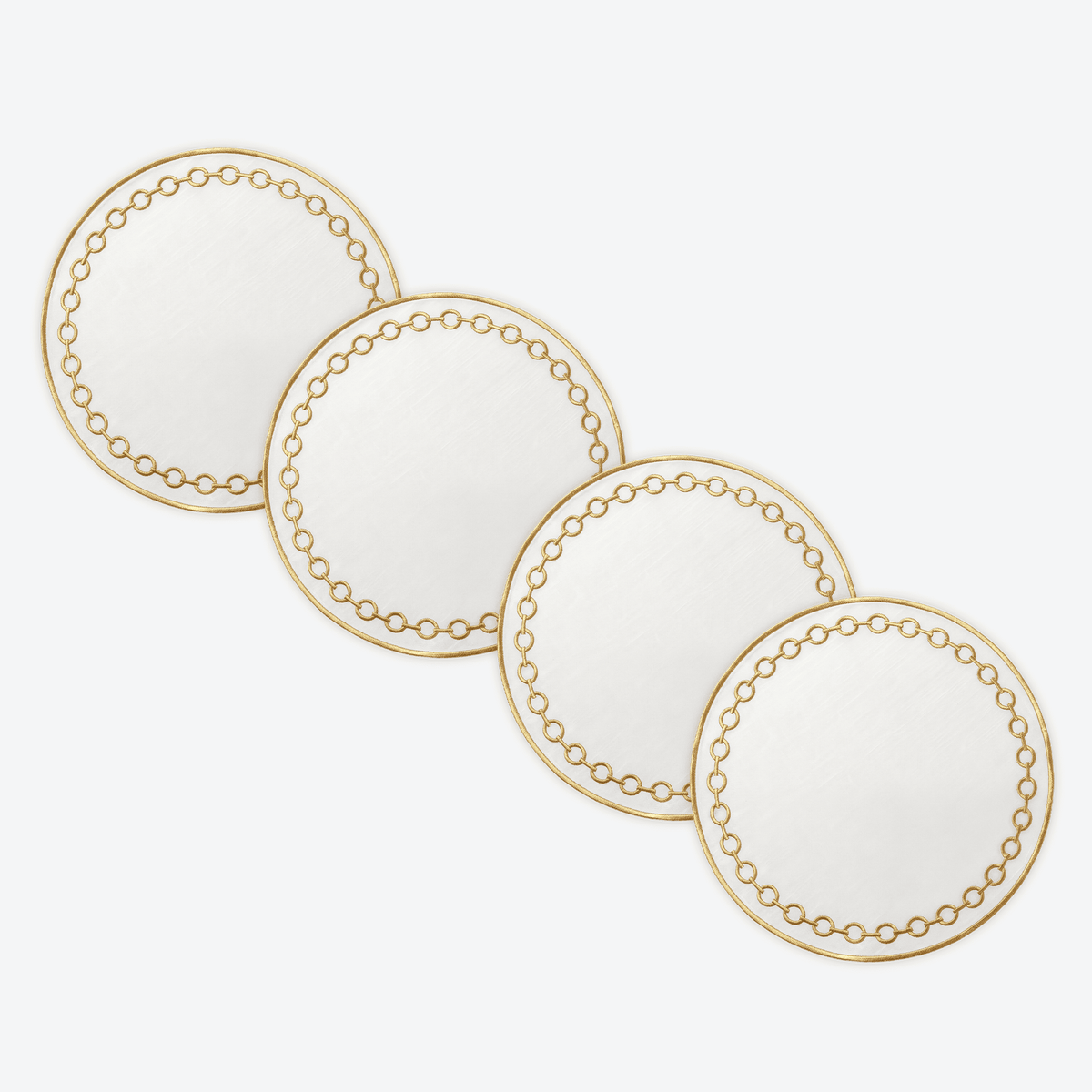 Ivory Royale Necklace Placemat, Set of 4, full set