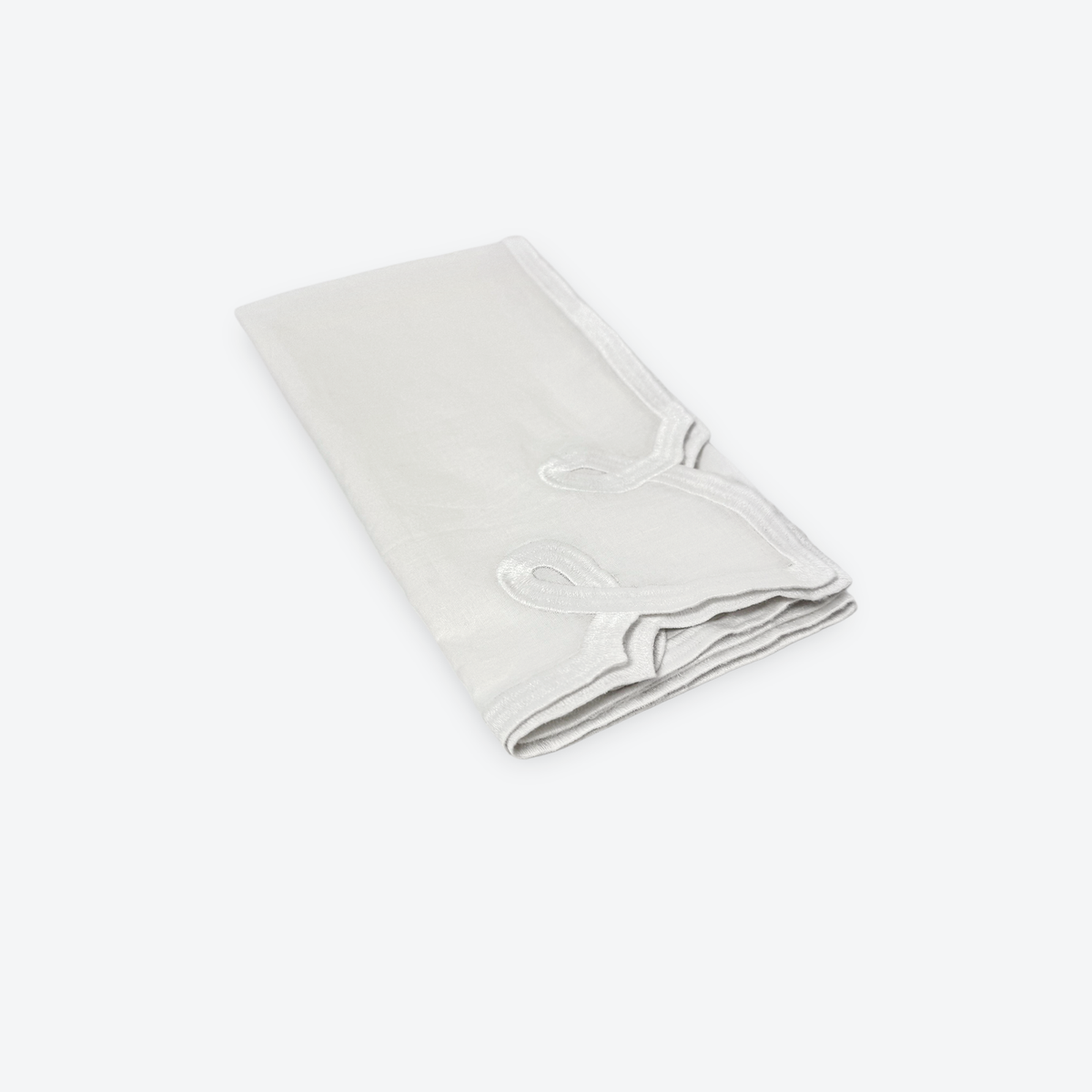Ivory Soft Petal Edge Napkin, Set of 4