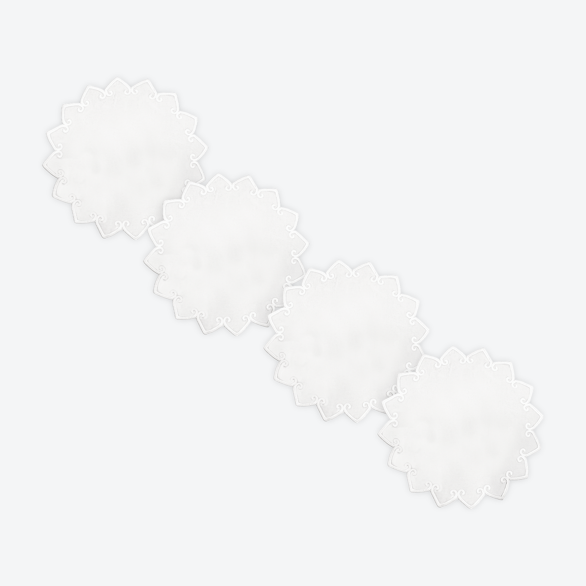 Ivory Soft Petal Edge Placemat, Set of 4, alternate view