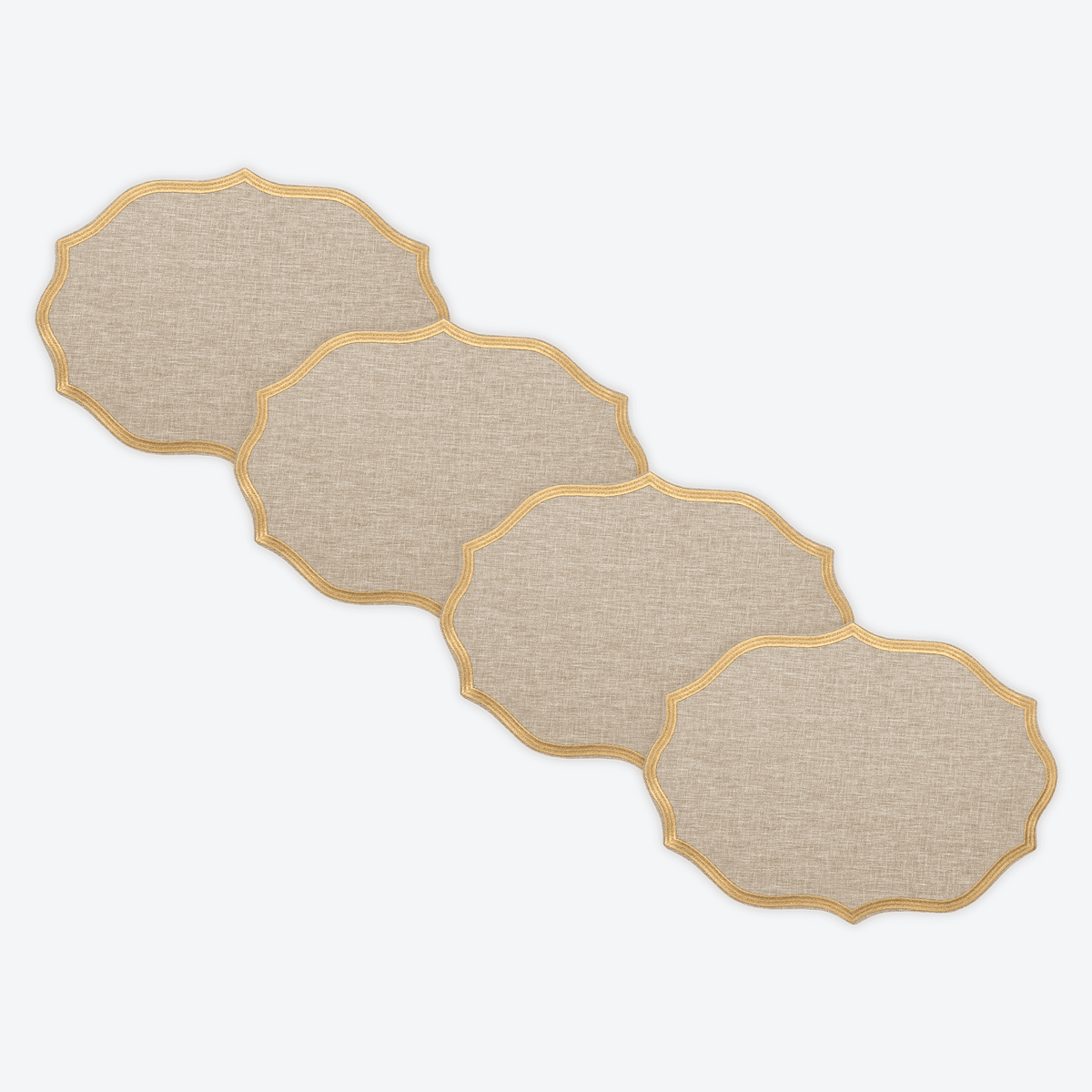 Natural Florentine Placemat, Set of 4, full set