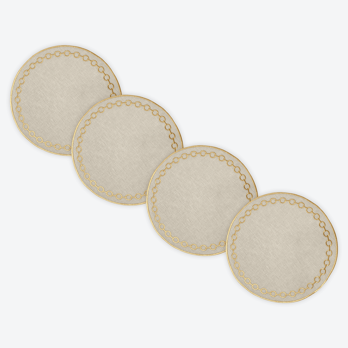 Natural Royale Necklace Placemat, Set of 4, full set