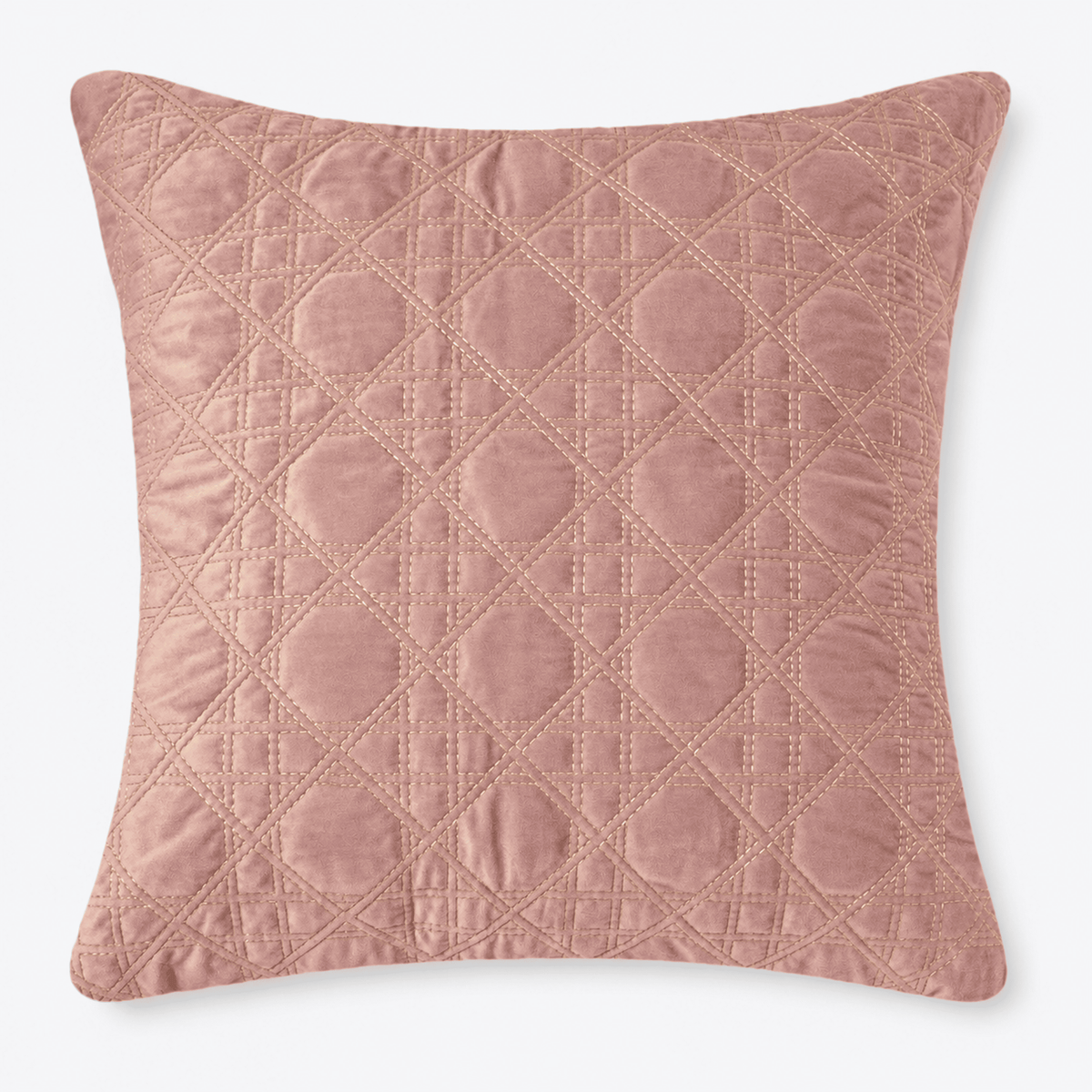 Pink Caneweave Euro Sham