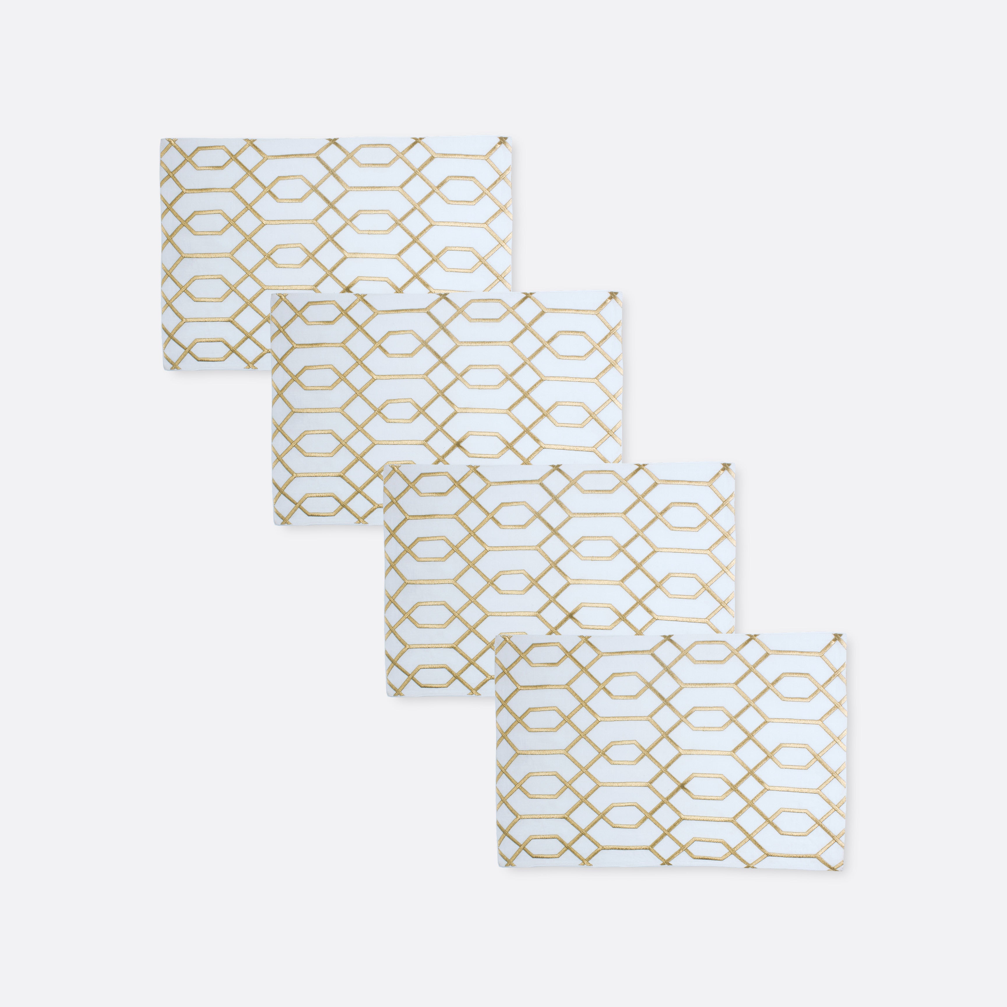 Decorative Cushions in White- Linen Blend, 35 cm x 60 cm