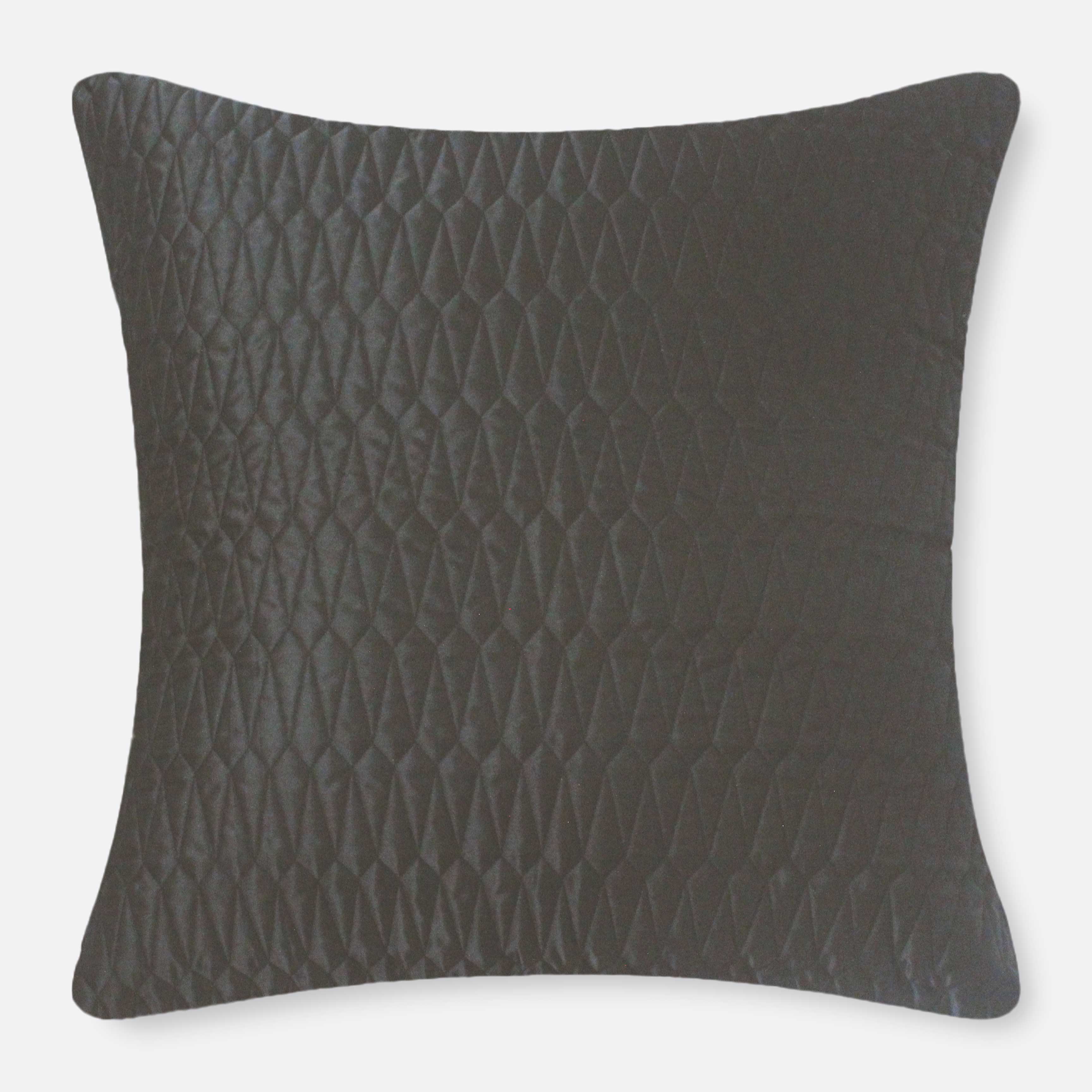 Euro Shams in Silver- Polyester, 65 cm x 65 cm