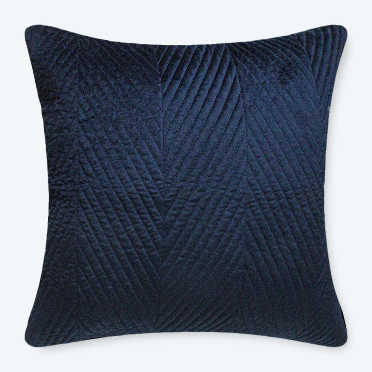 Blue Herringbone Sham