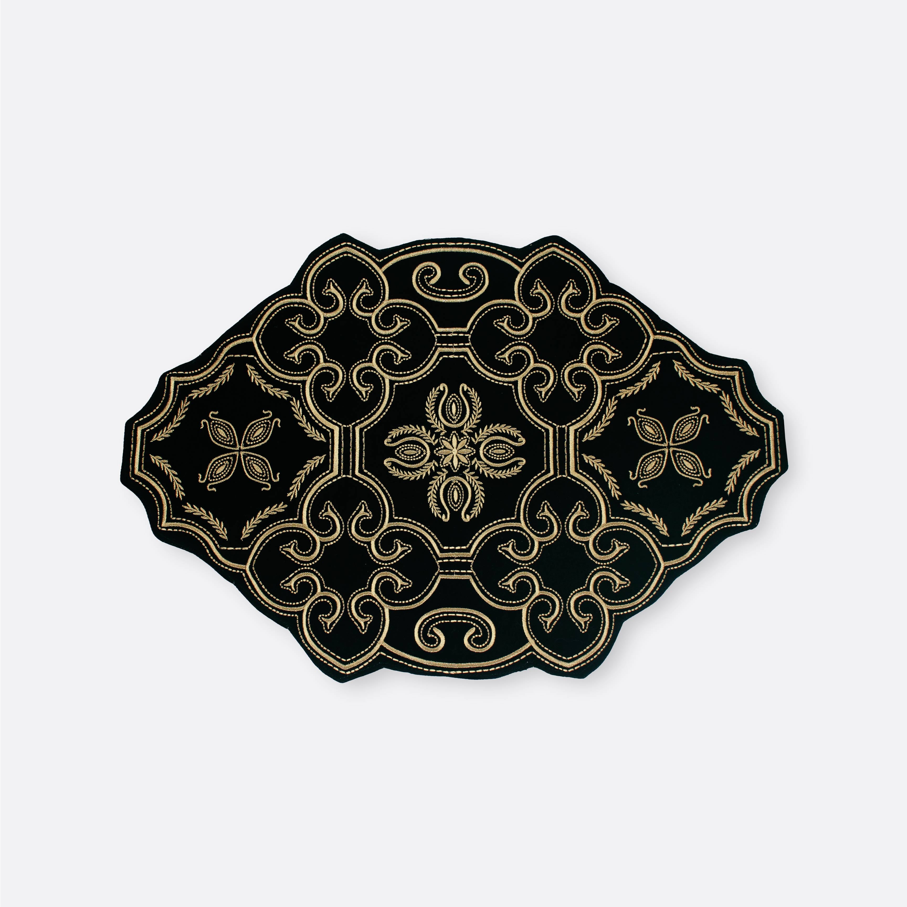 Bedspreads in Green- Velvet, 250 cm x 250 cm