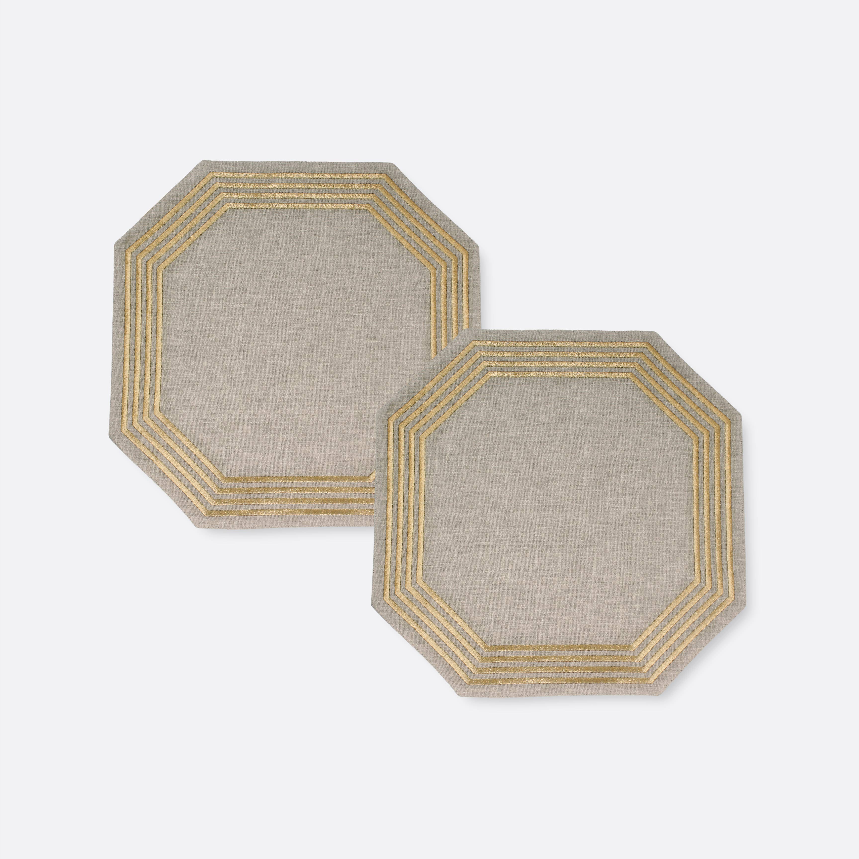 Decorative Cushions in Amber- Polyester, 45 cm x 45 cm
