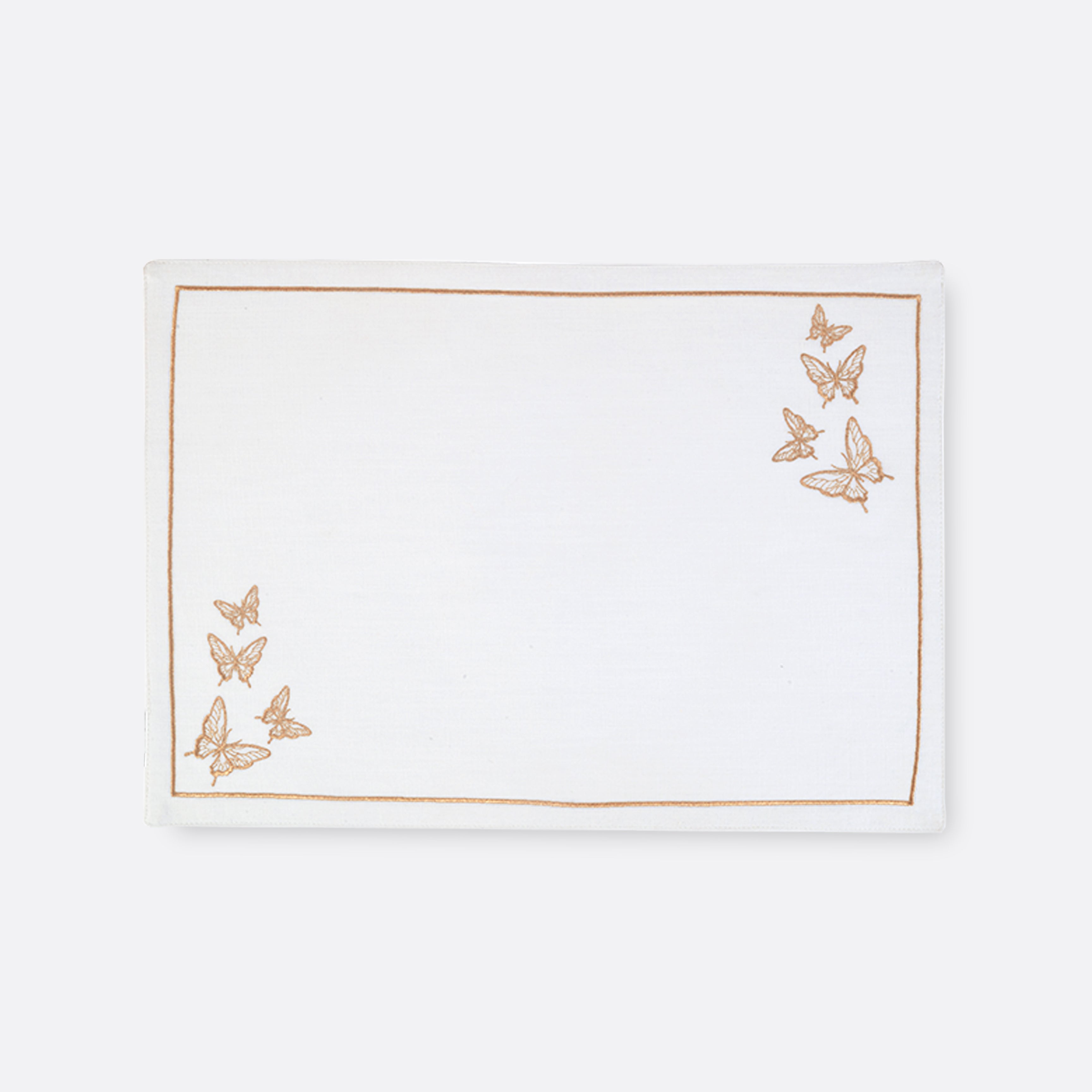 Napkins & Napkin Rings in White- Cotton, 45 cm x 45 cm