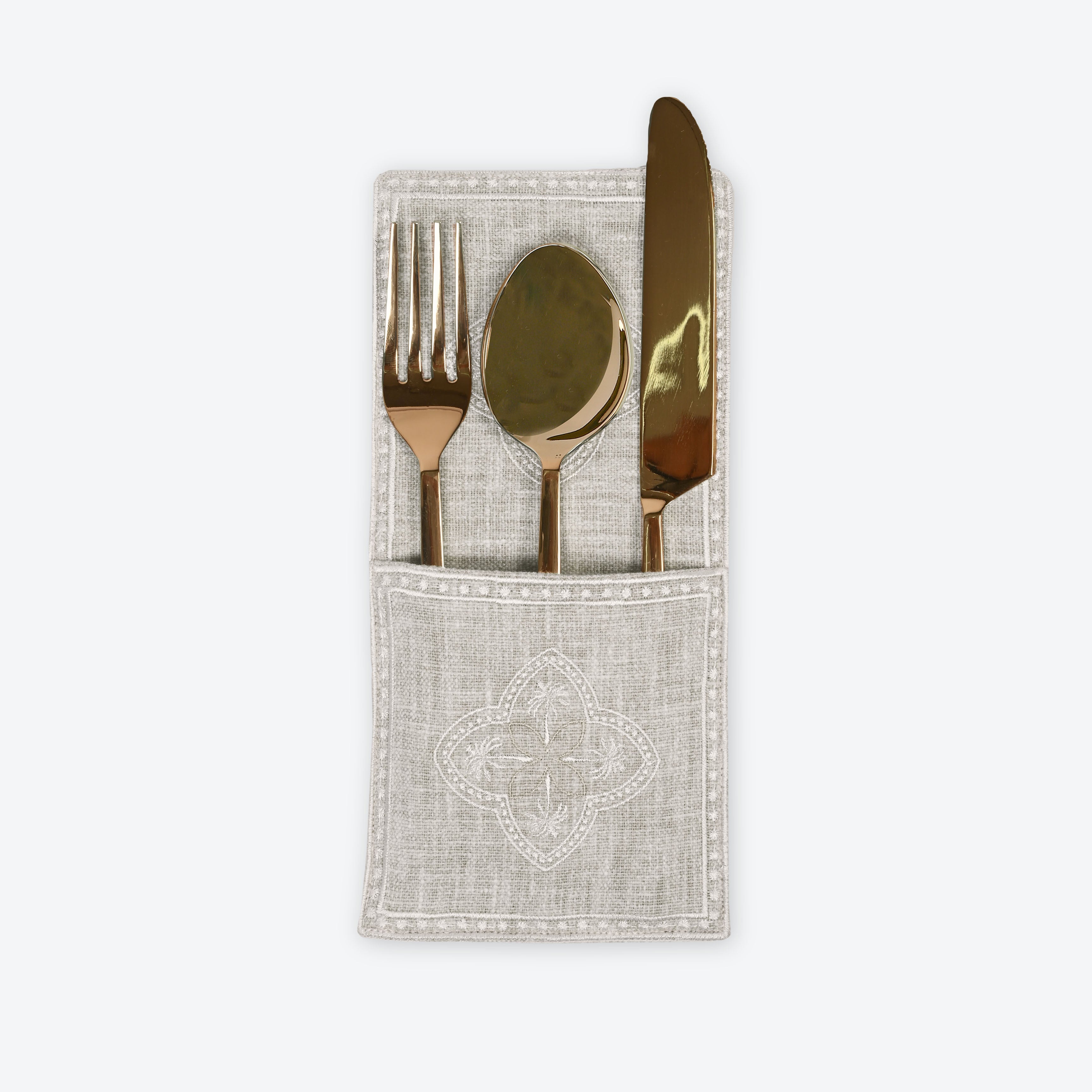 Placemats & Runners in Beige- Cotton Blend, Default Title
