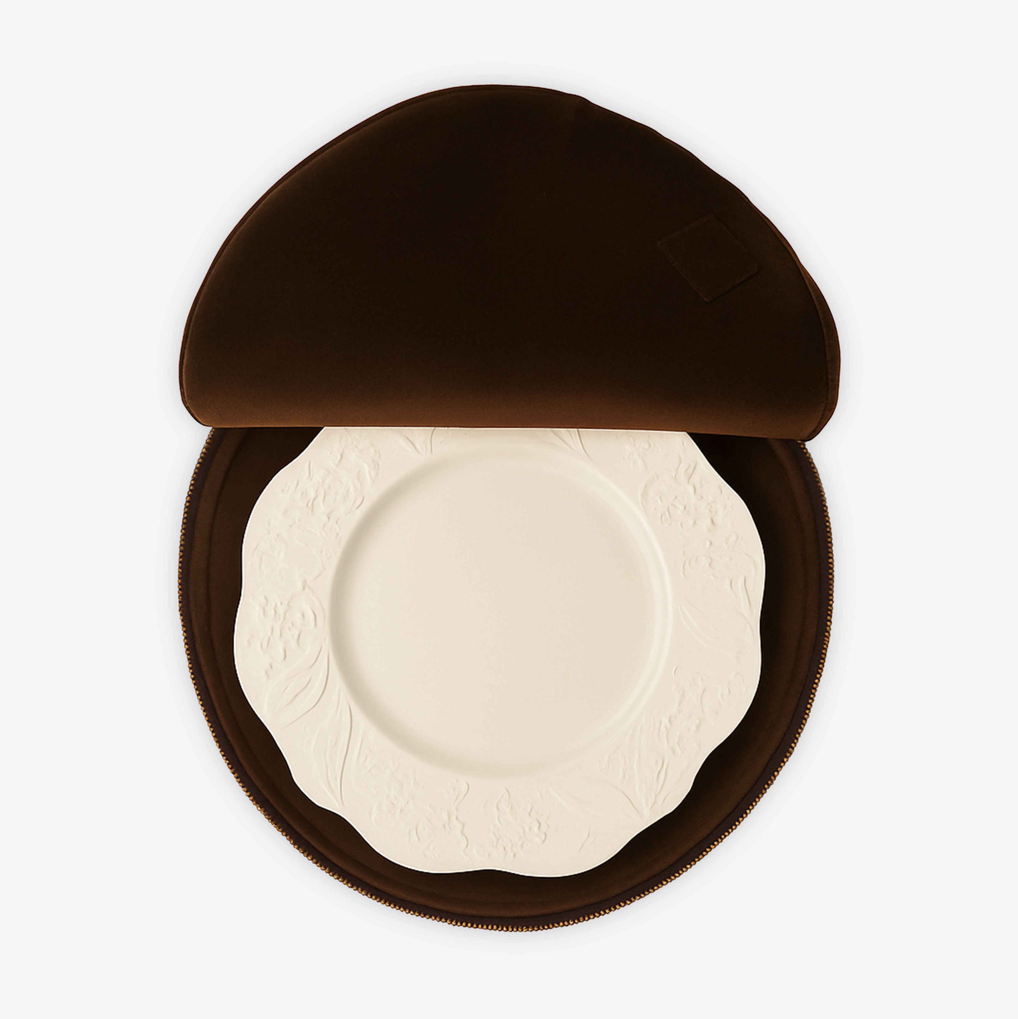 Brown Luxe Platter Cover , Round