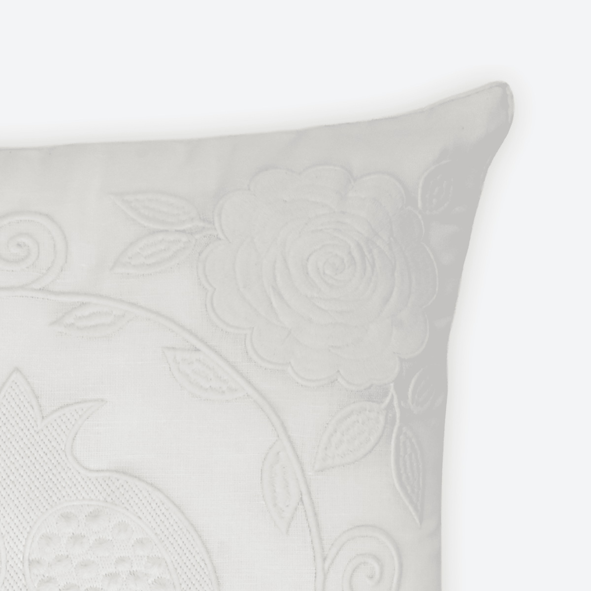 Ivory Granada Cushion Cover, close-up