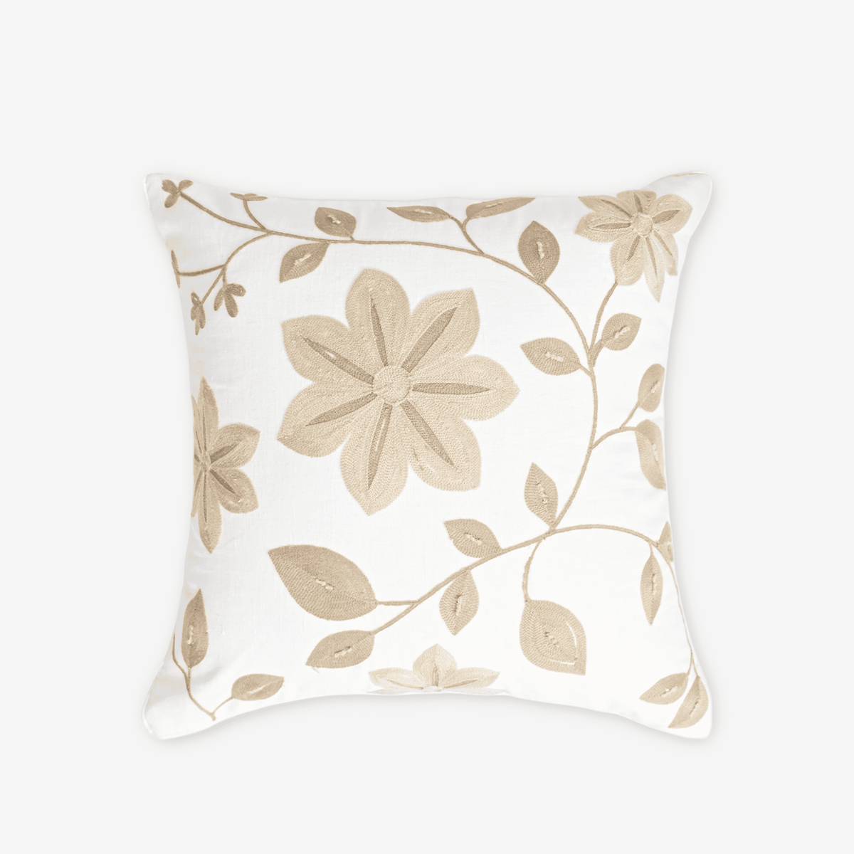 Ivory Garden Bloom Cushion Cover
