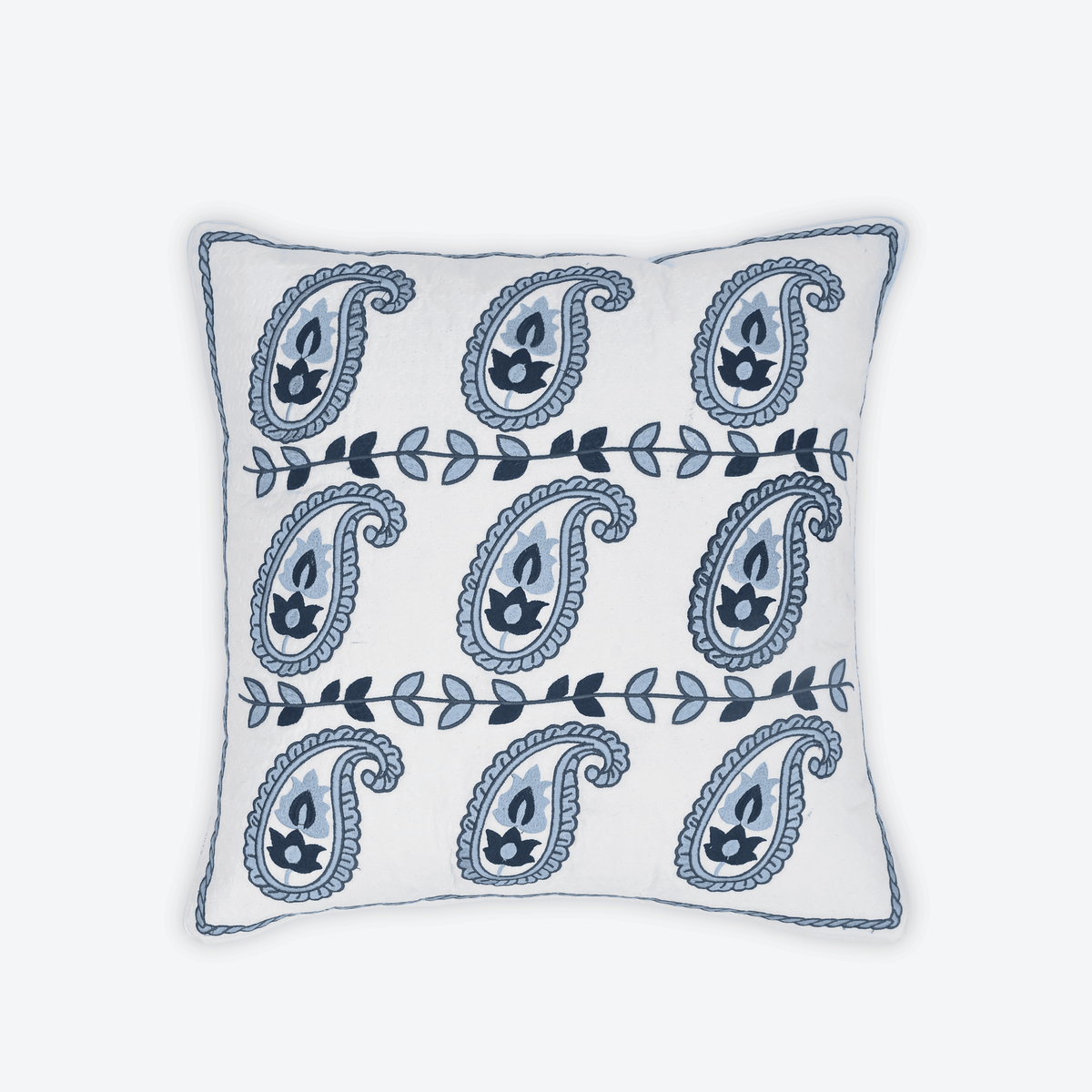 Blue Jaipur Paisley Cushion Cover