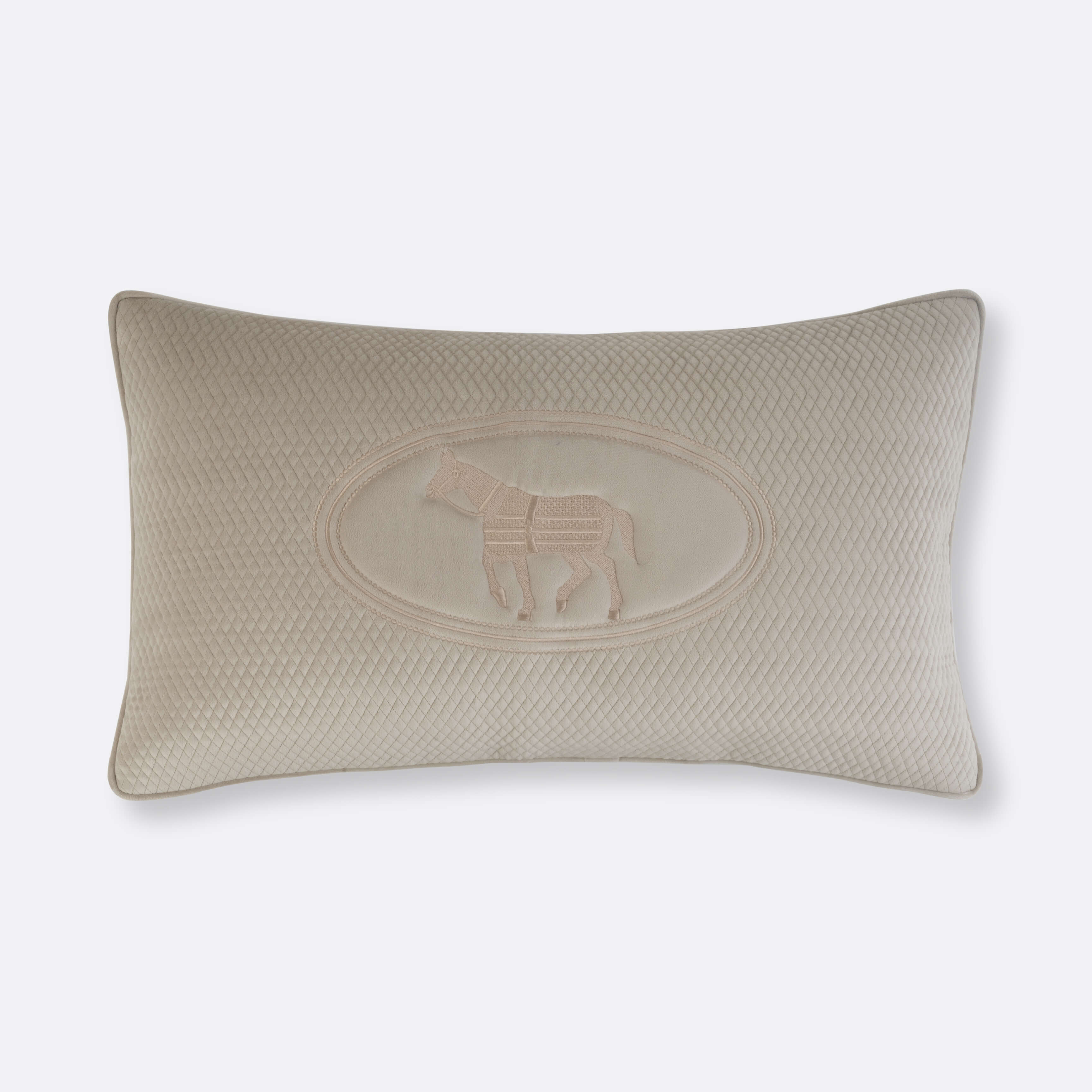 Beige Ashton Stallion Cushion Cover