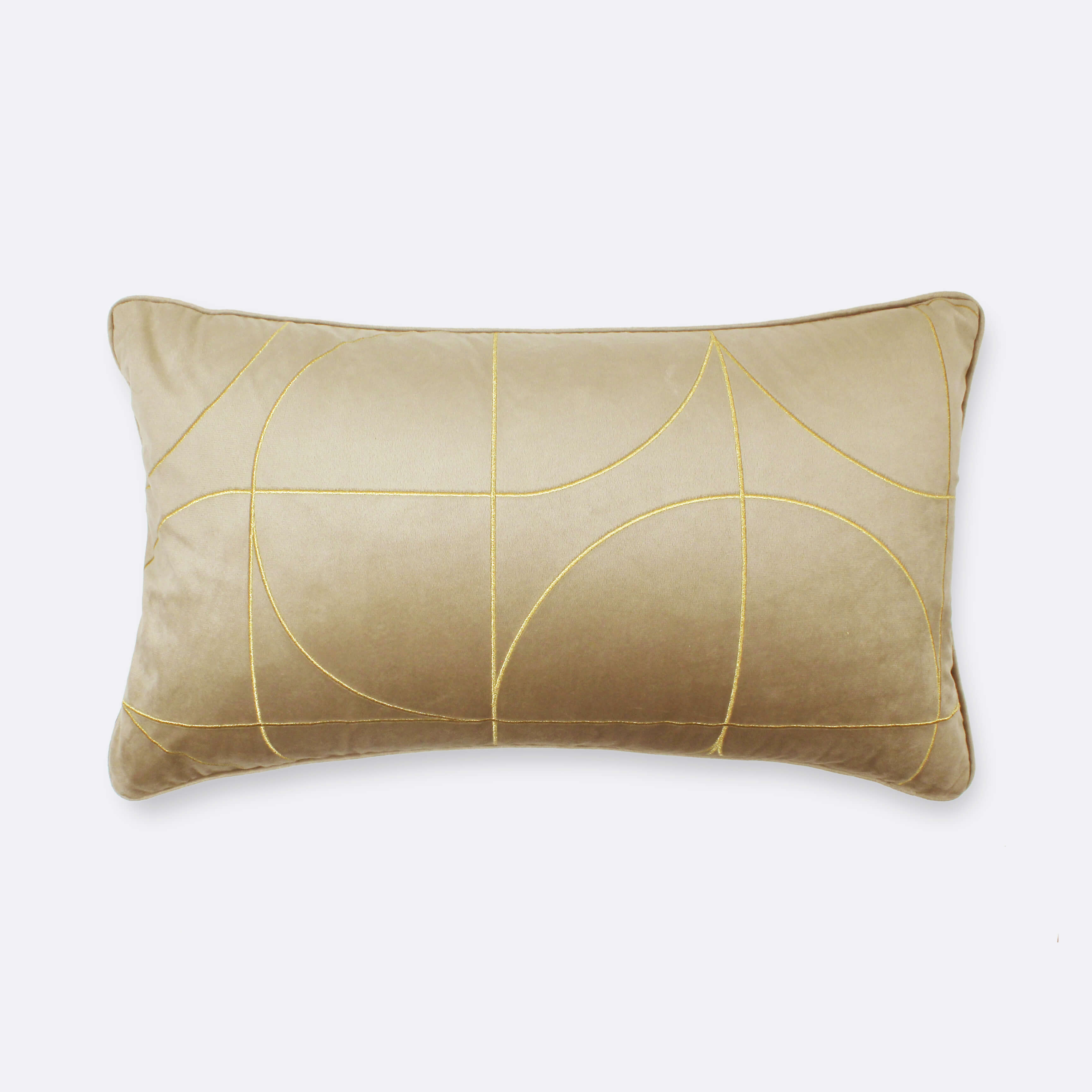 Beige Regent Lumbar Cushion Cover