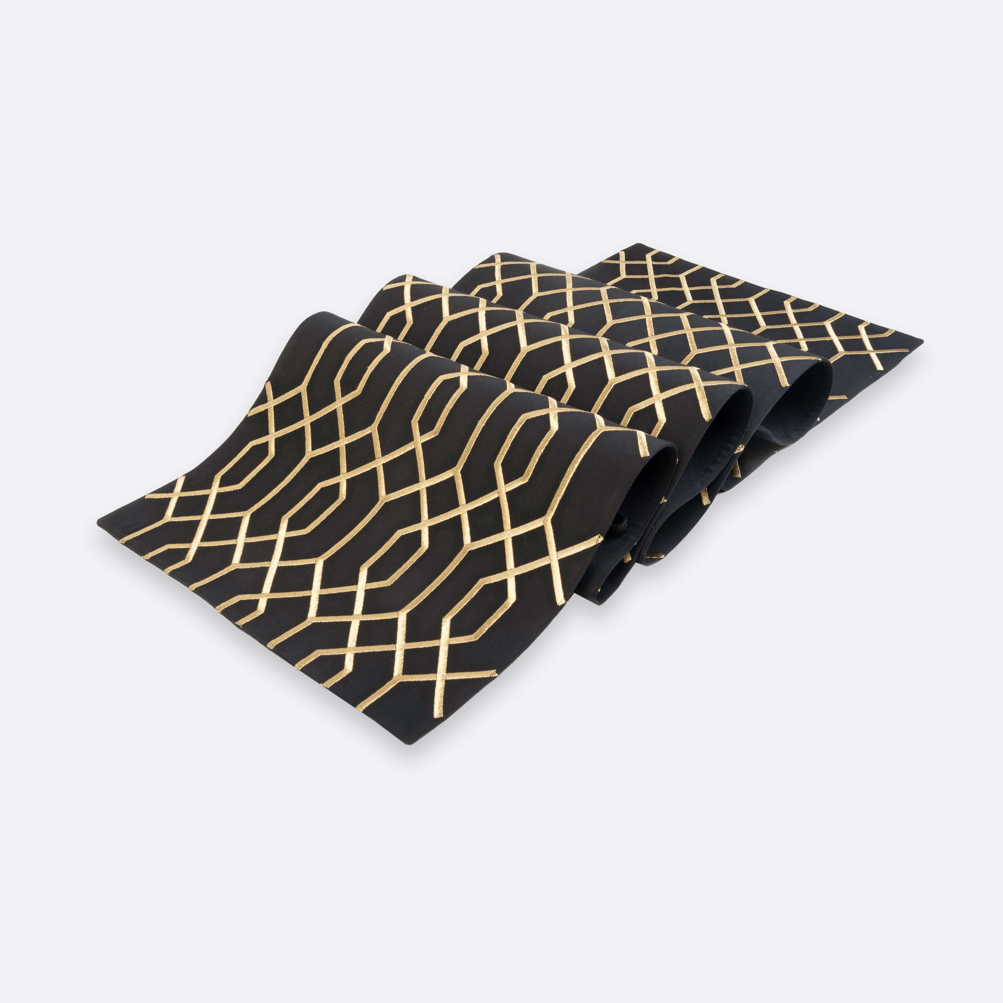 Black Gatsby Table Runner