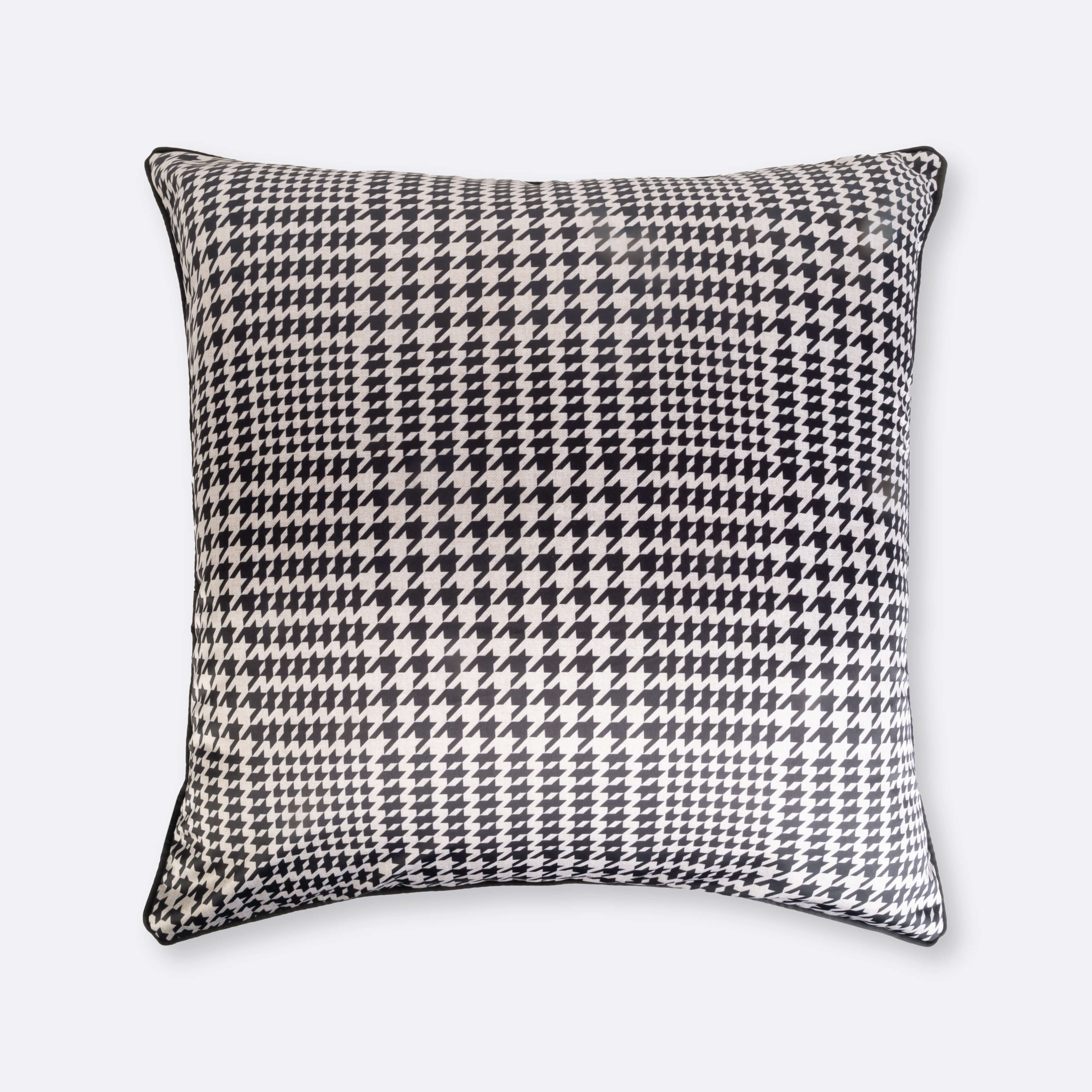 Black Houndstooth Cushion Cover