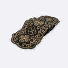 Black Medallion Table Runner