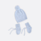 Blue Cashmere Luxe Hat and Booty set